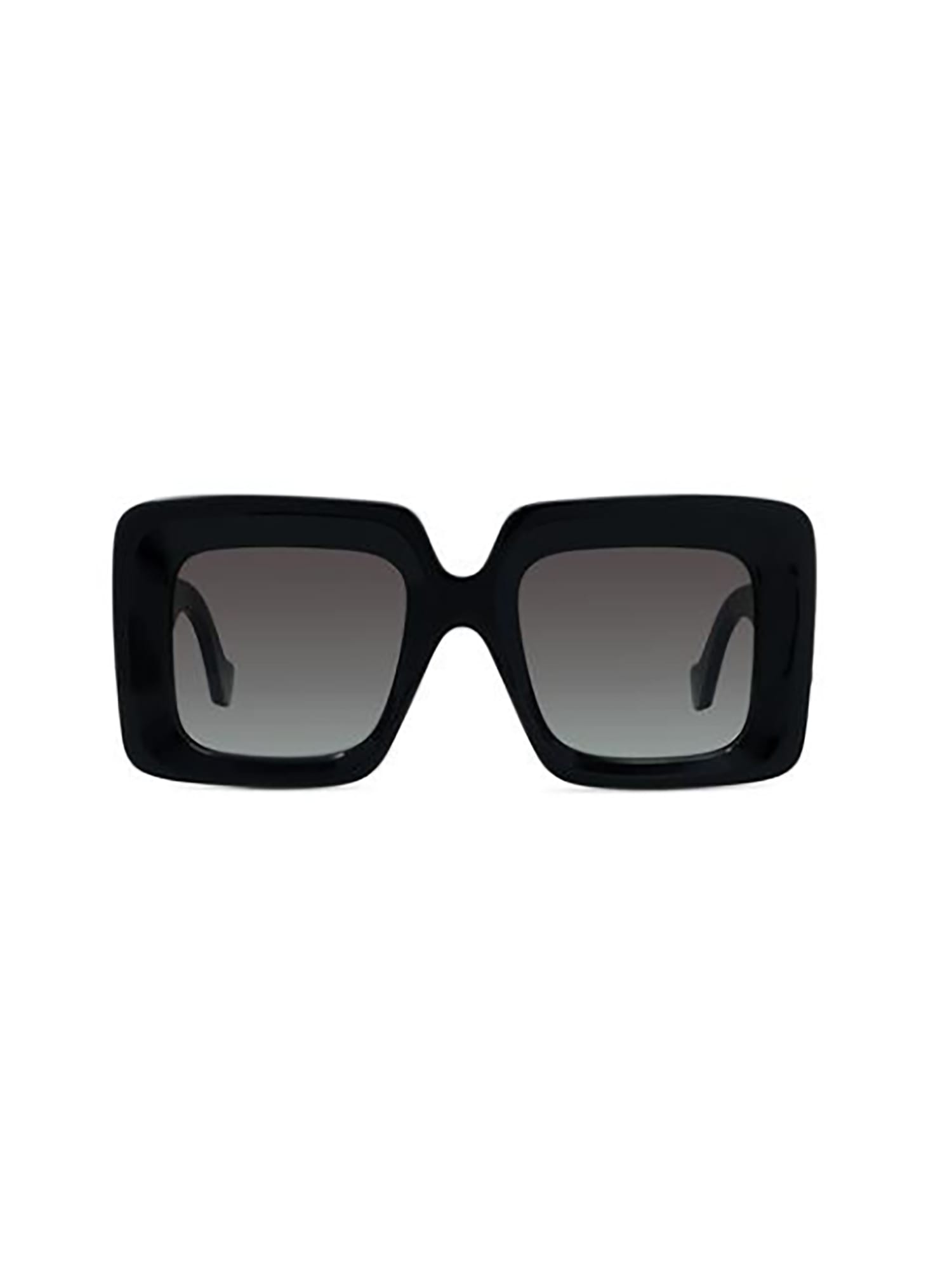 Loewe Anagram Oversized Square Acetate Sunglasses In Black