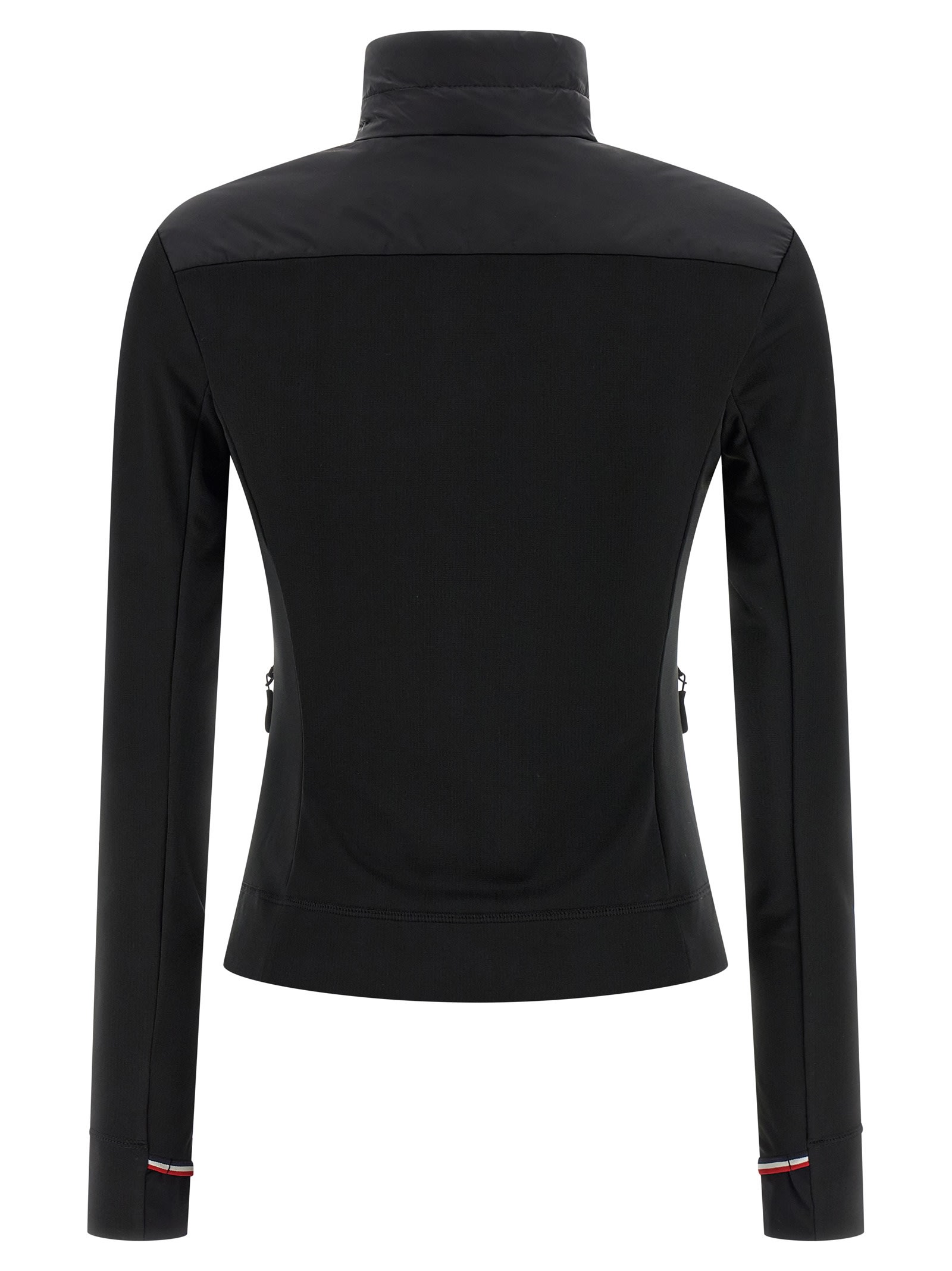 Moncler Polartec Cardigan In Black