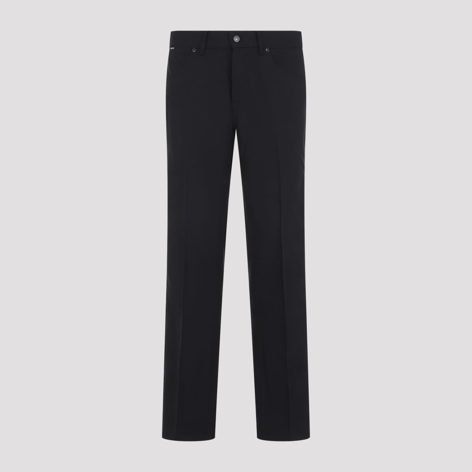 Shop Tom Ford 5 Pockets Pants In Navy