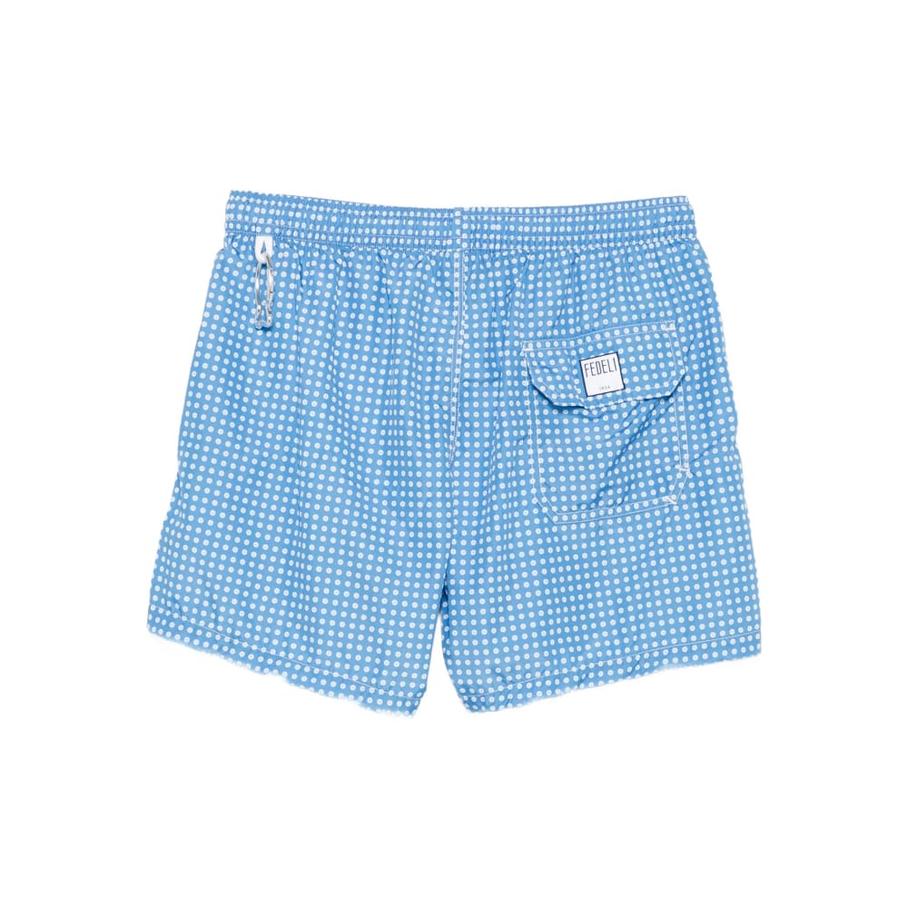 Fedeli Polyester Beachwear In Blue