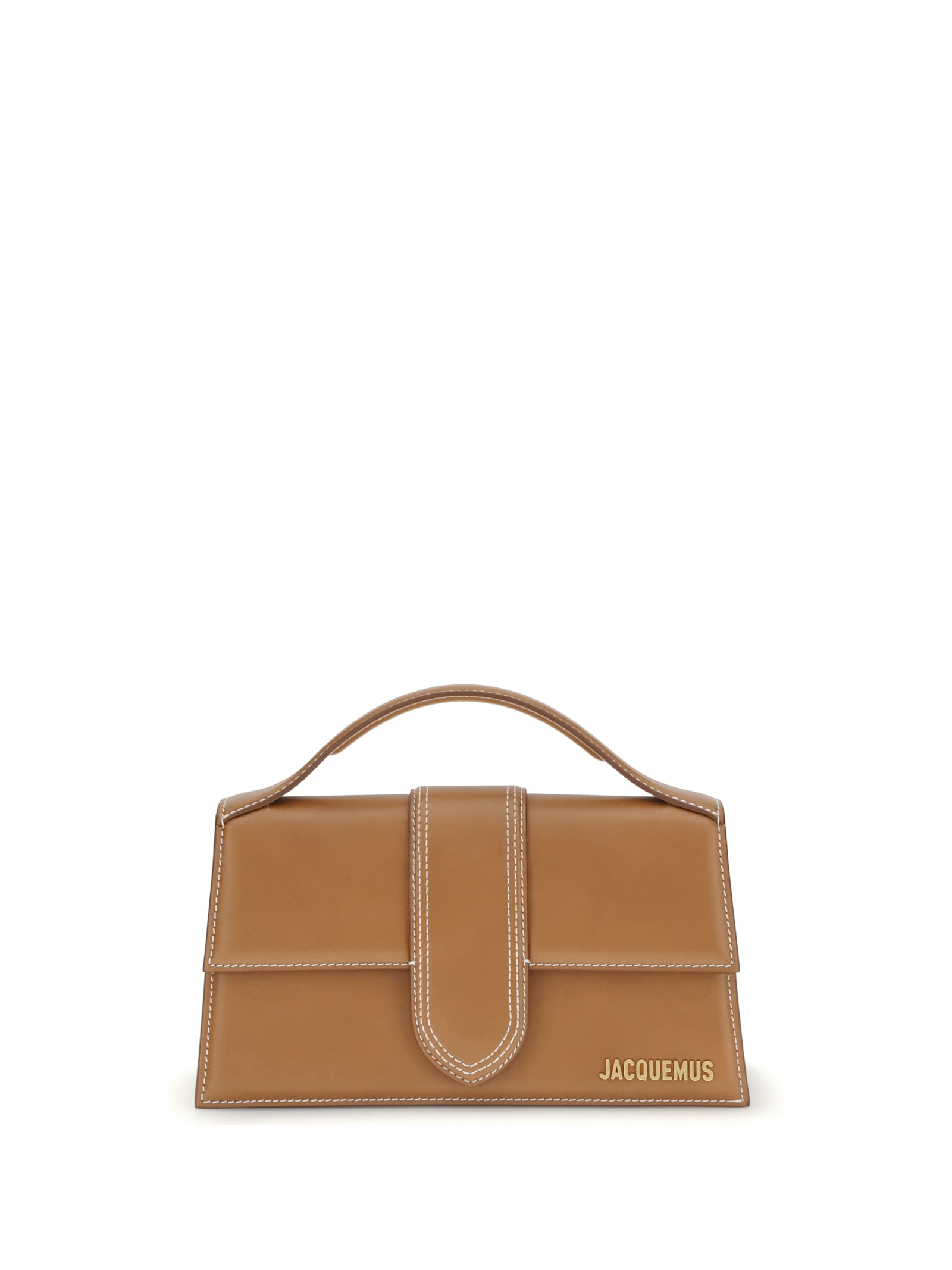 Jacquemus Le Grand Bambino In Smooth Leather In Brown