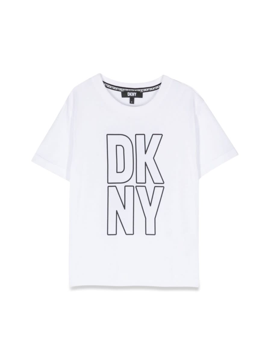 Shop Dkny Tee Shirt In White