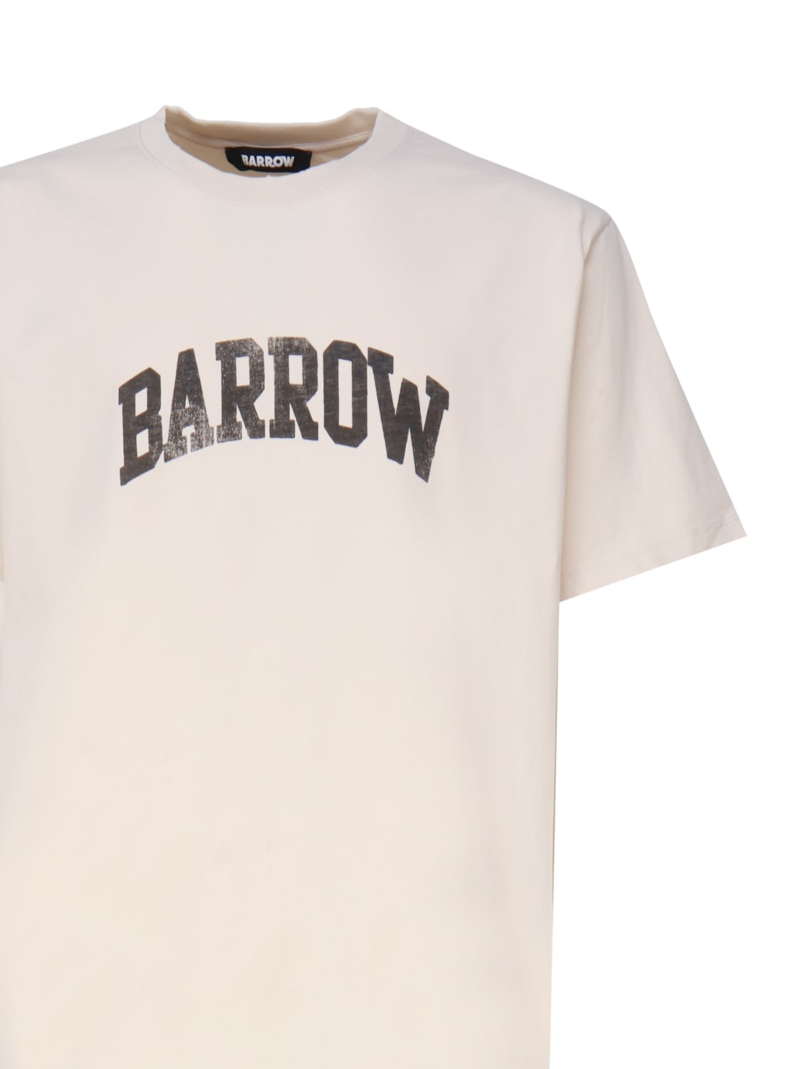 Shop Barrow T-shirt With Logo In Cream