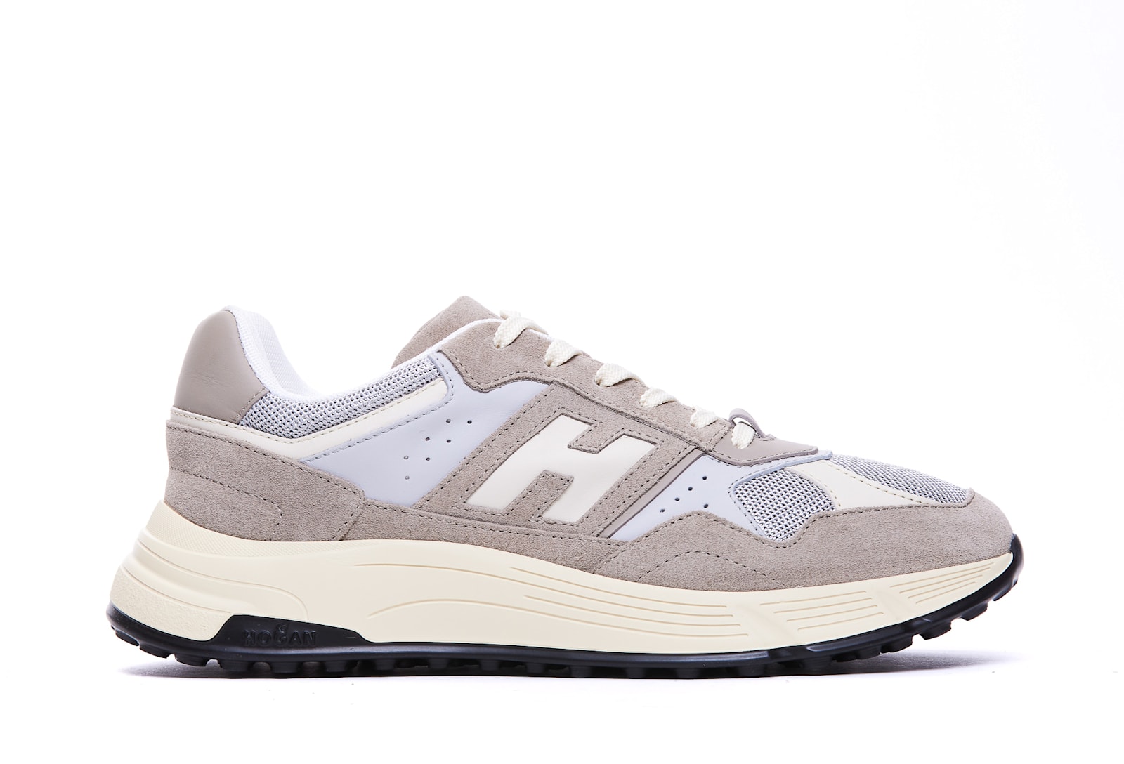 Hogan Men's Suede And Smooth Leather Hyperlight Sneakers In Beige