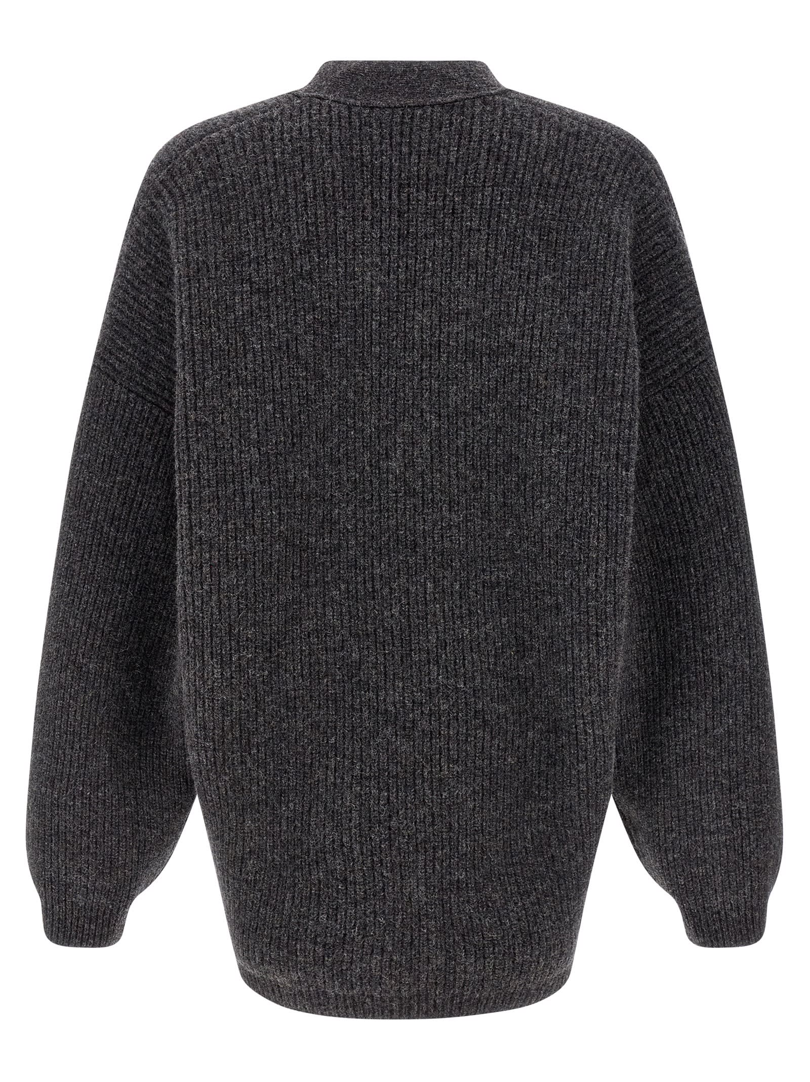 Lemaire Cardicoat Cardigan In Gray