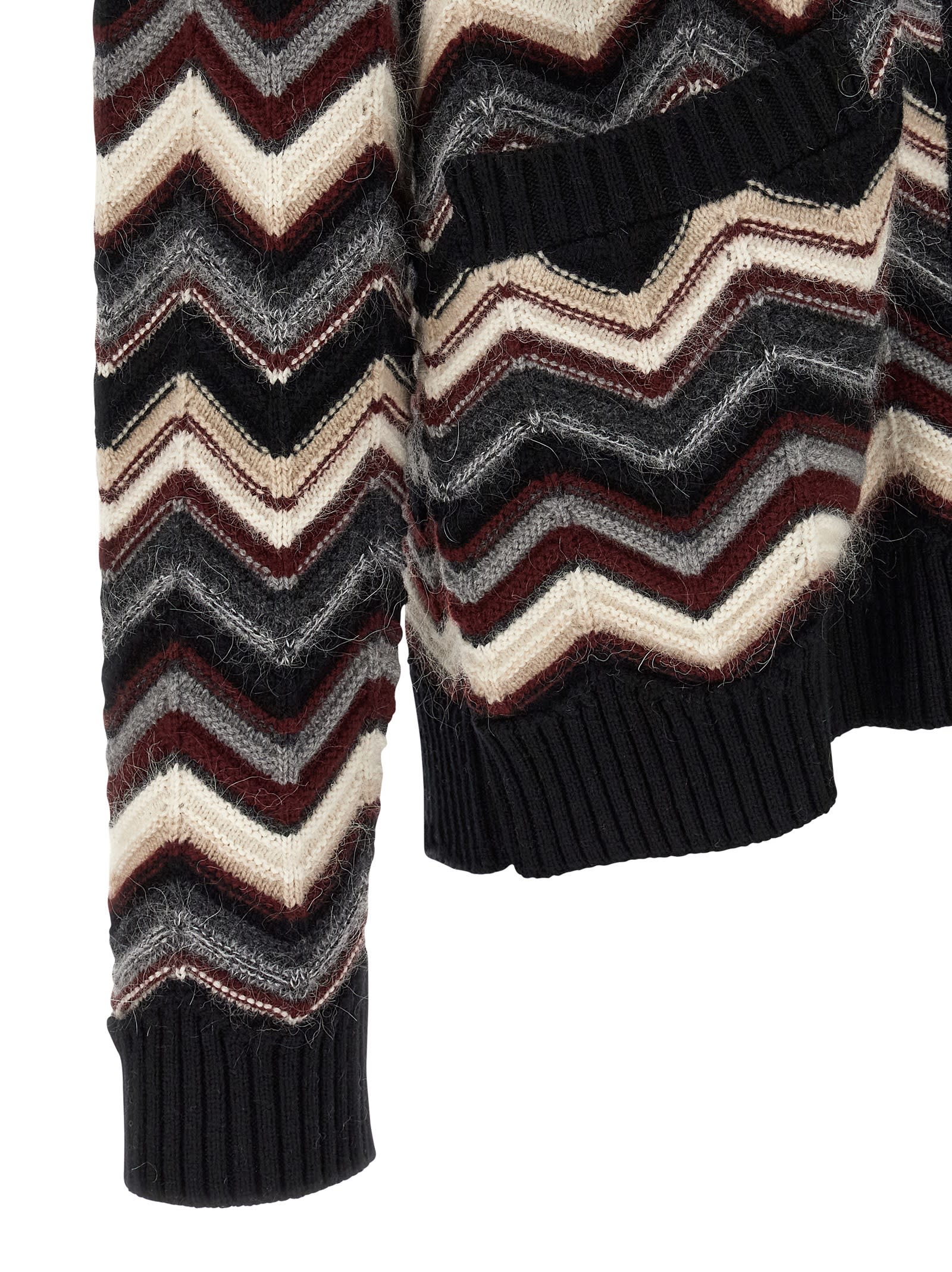 Missoni Zigzag Cardigan Sweaters And Cardigans Multicolor In Black
