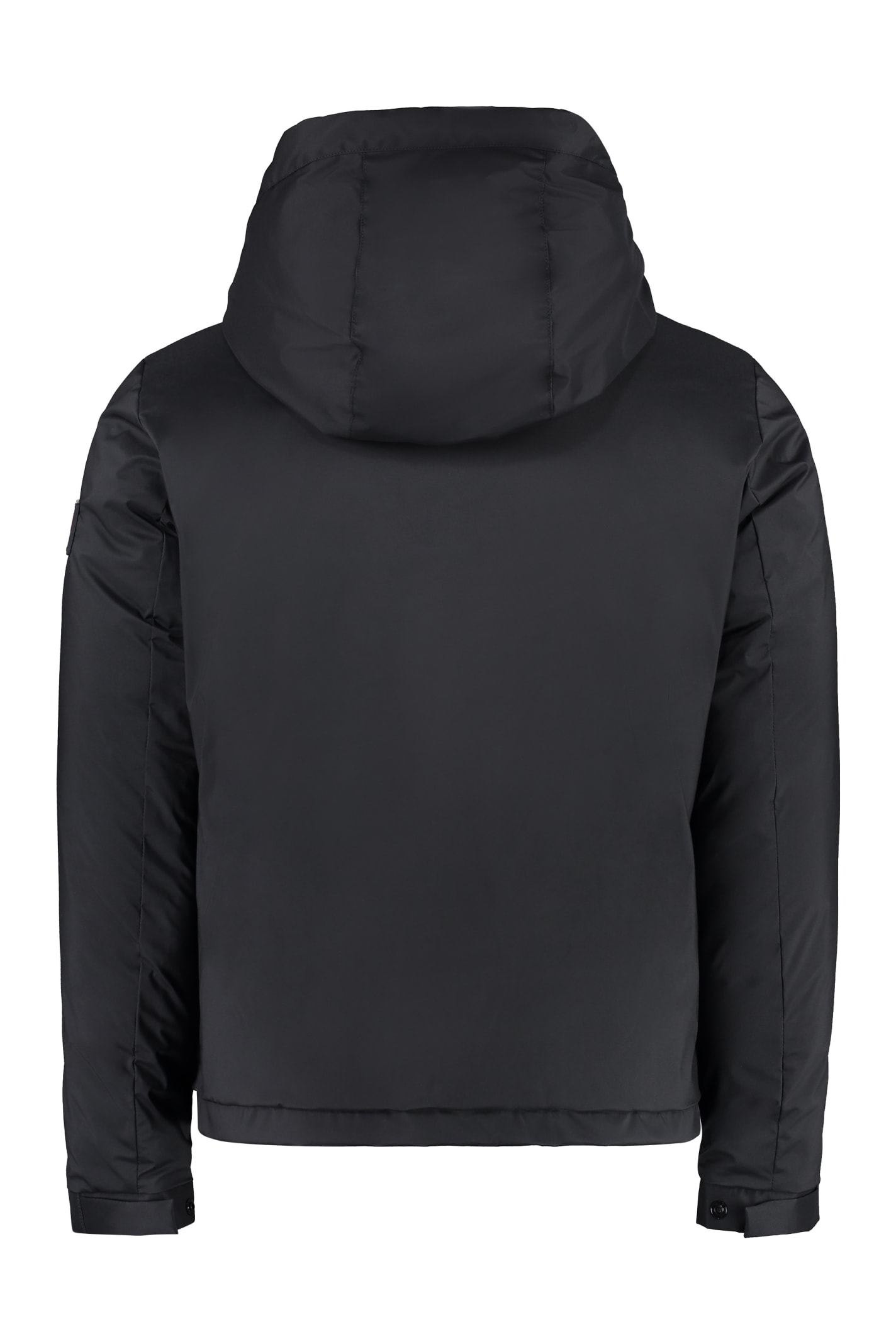 Shop Tatras Full Zip Down Jacket In Black