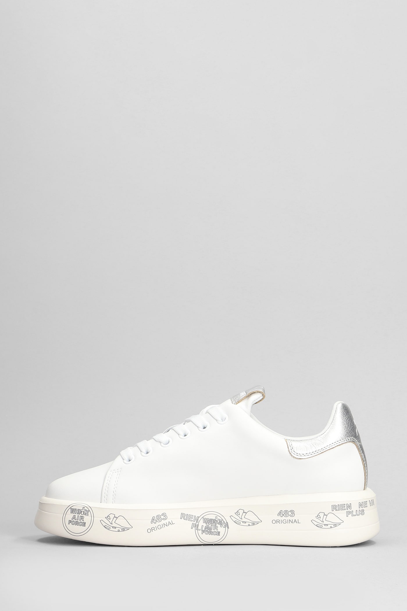 Shop Premiata Belle Sneakers In White Leather