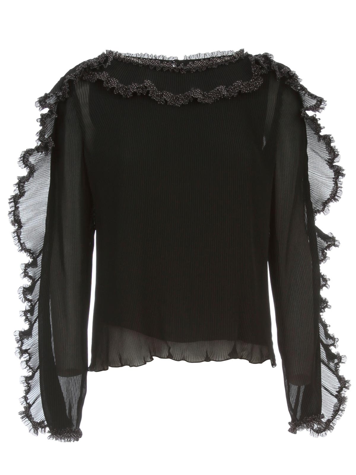 SEE BY CHLOÉ SWEATER L/S WIDE NECK W/FLOUNCE,11209524