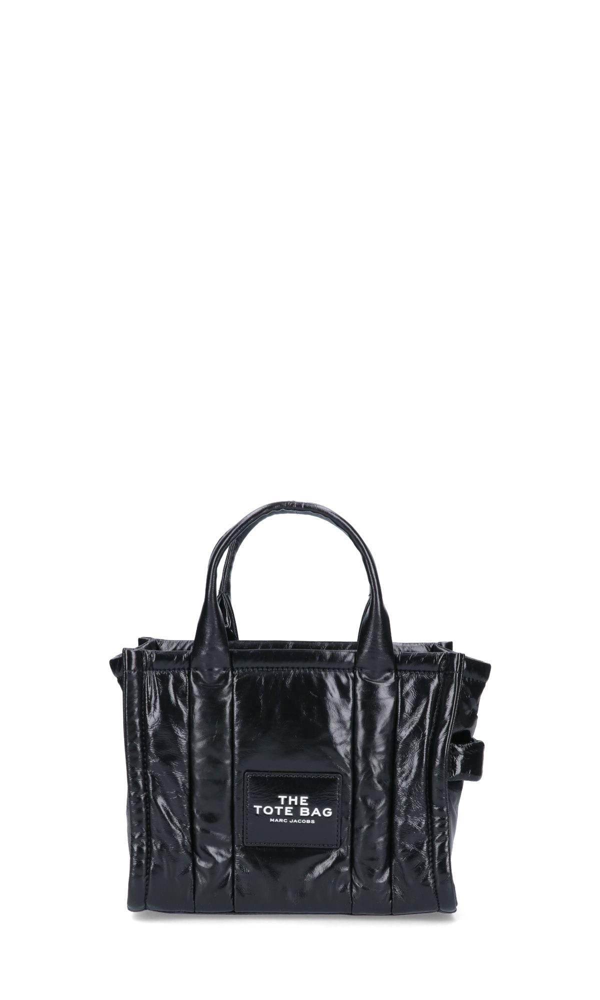 Marc Jacobs Shiny Crinkle Mini Bag In Black