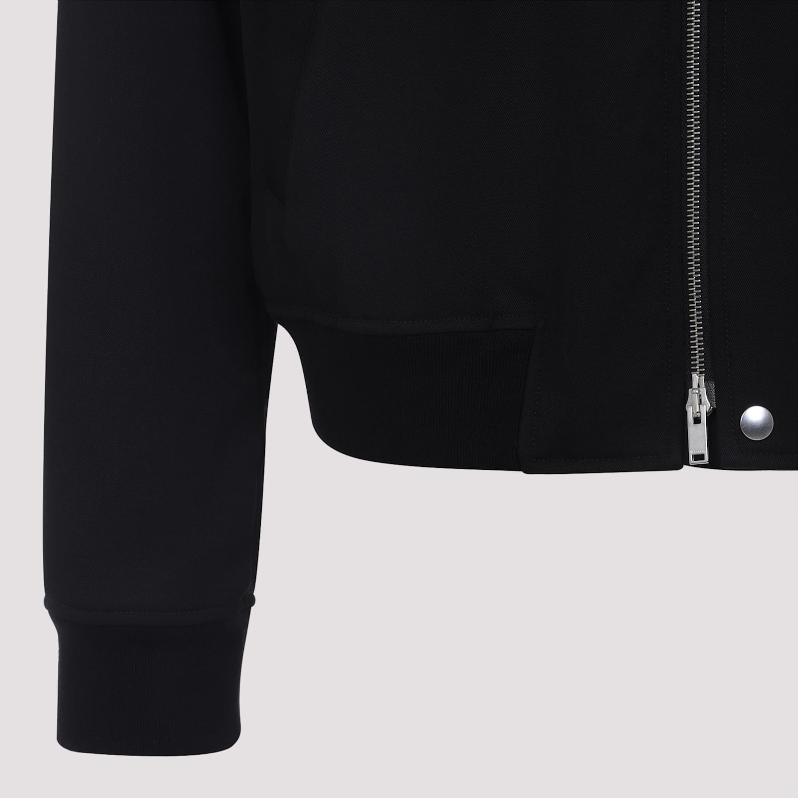 Jil Sander Zip-up Bomber Jacket In Black