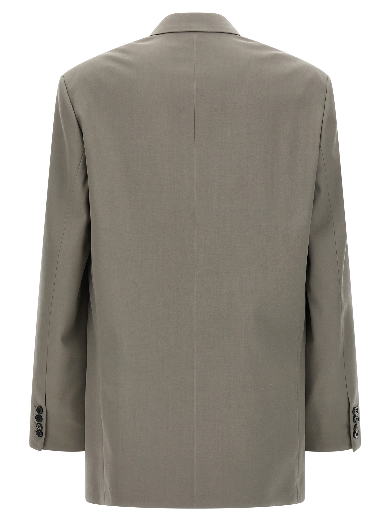 Dries Van Noten 'bishop' Blazer Featuring Notch Lapel In Gray