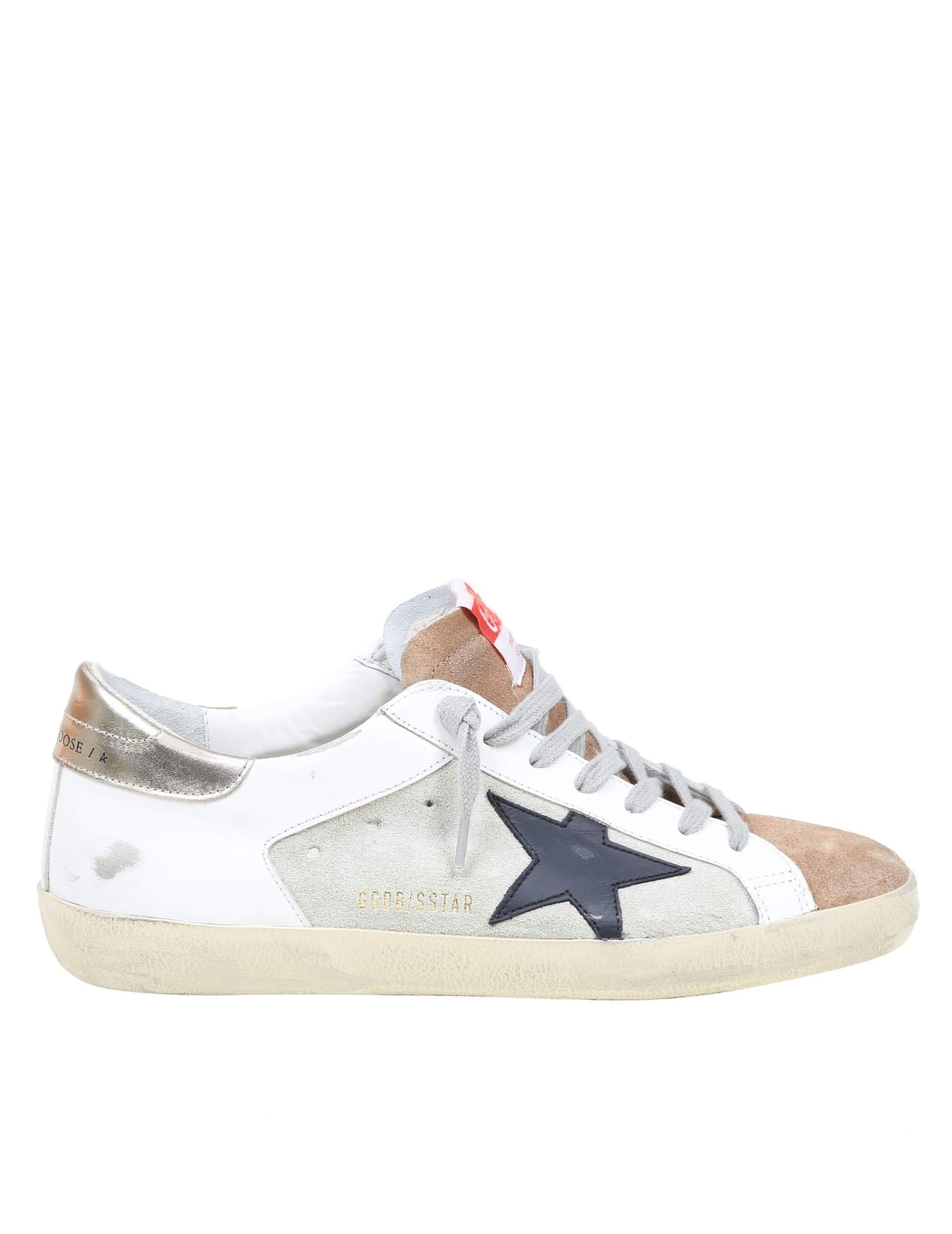Golden Goose Superstar Sneakers In Leather And Suede