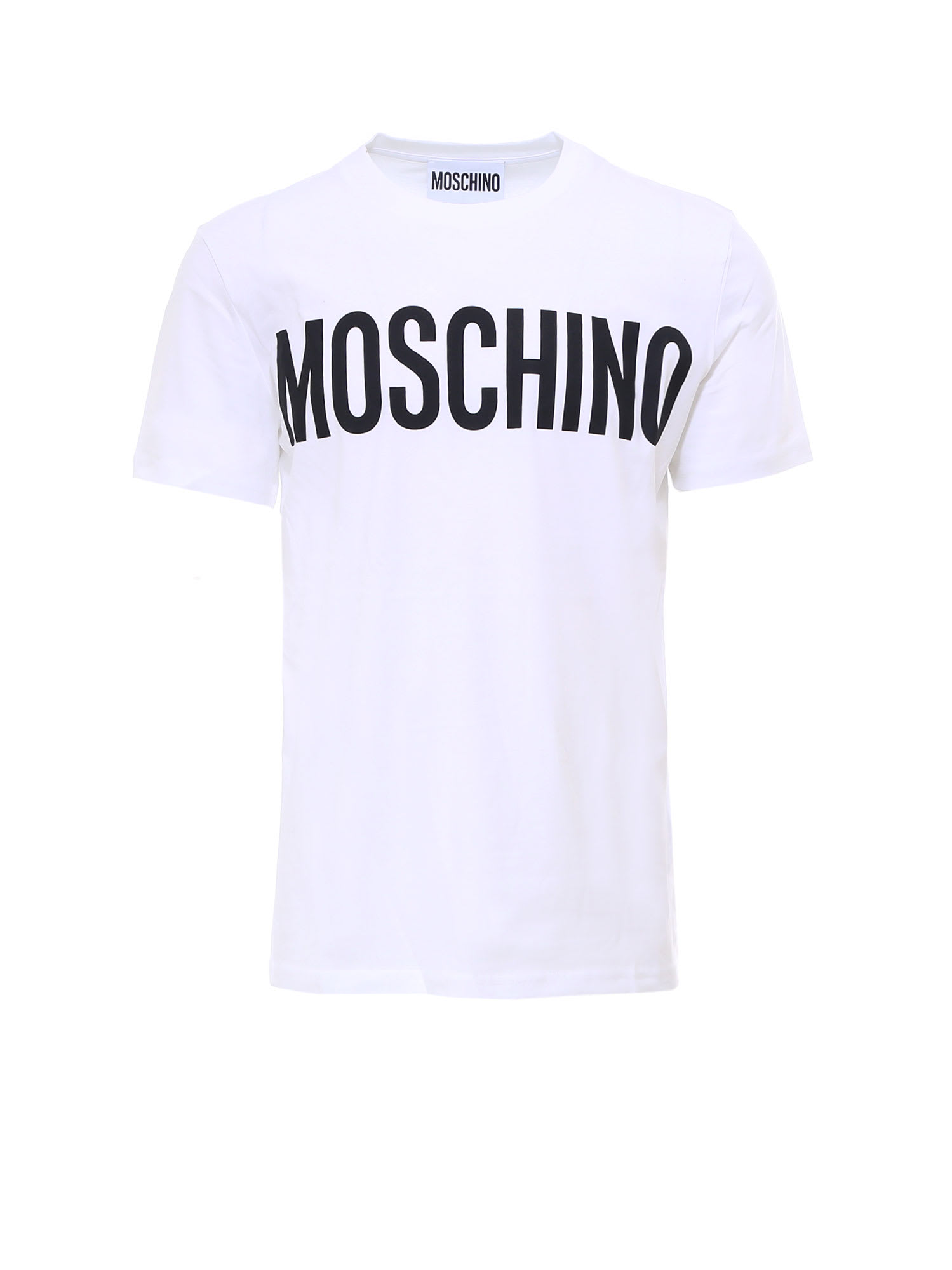 Moschino Men's Short Sleeve T-shirt Crew Neckline Jumper In White ...