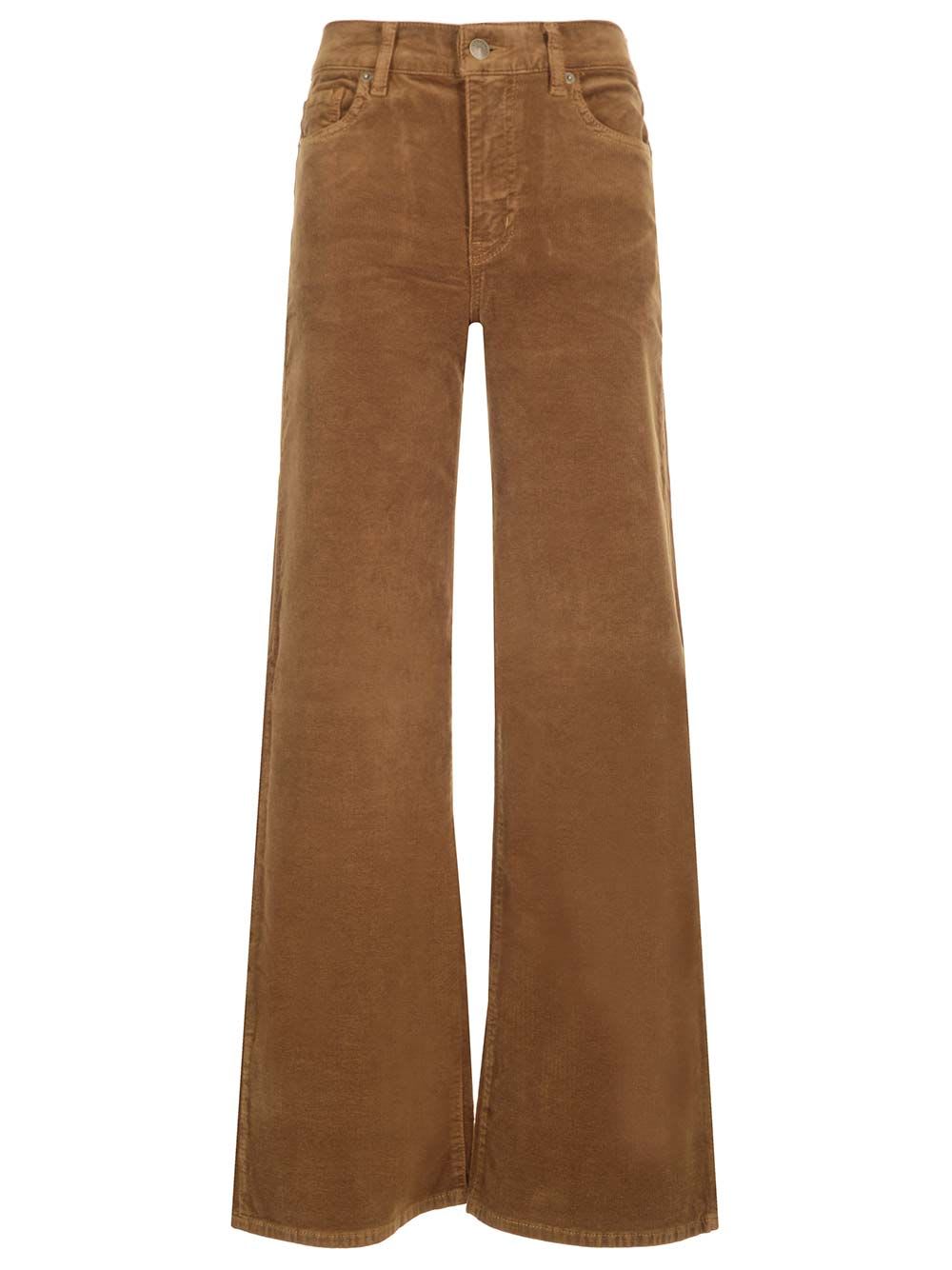 FRAME LE SLIM PALAZZO CORDUROY TROUSERS 