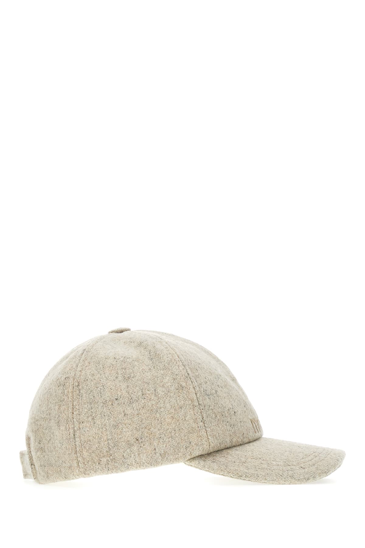 Shop Isabel Marant Melange Grey Wool Baseball Cap In 23sd