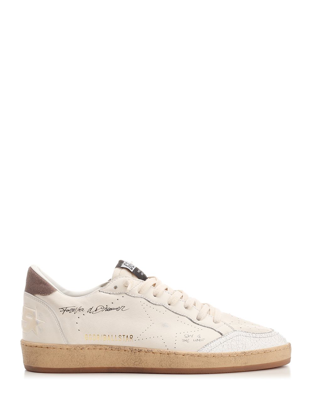 Shop Golden Goose Ball Star Sneakers In White