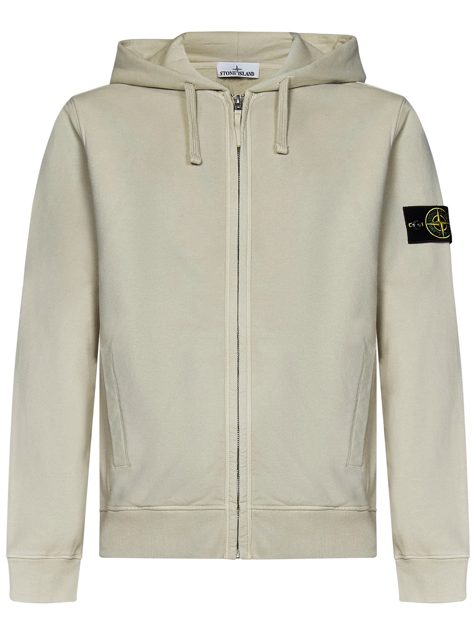 Shop Stone Island Swetshirt In Beige