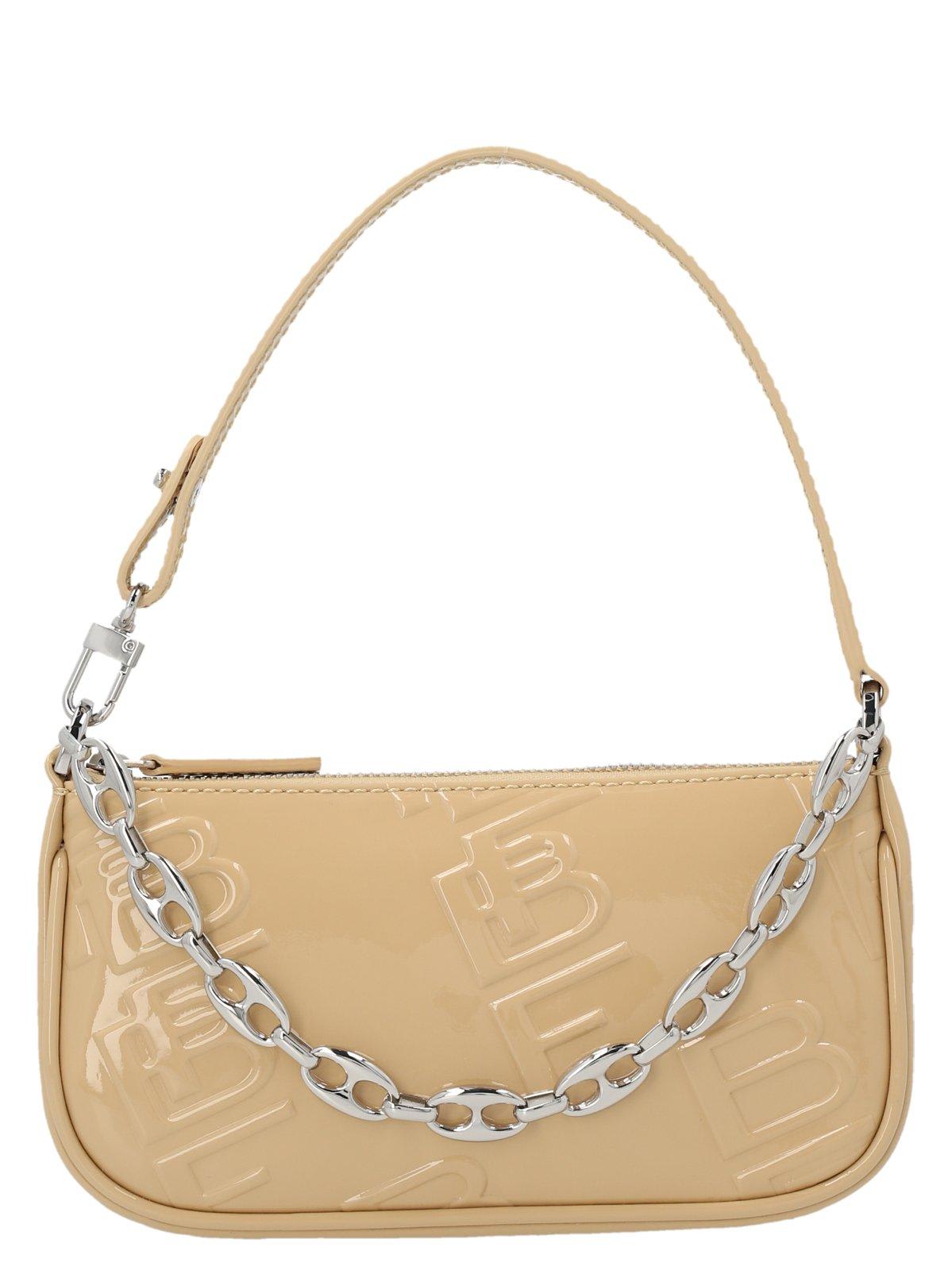 Mini Rachel Logo Embossed Shoulder Bag