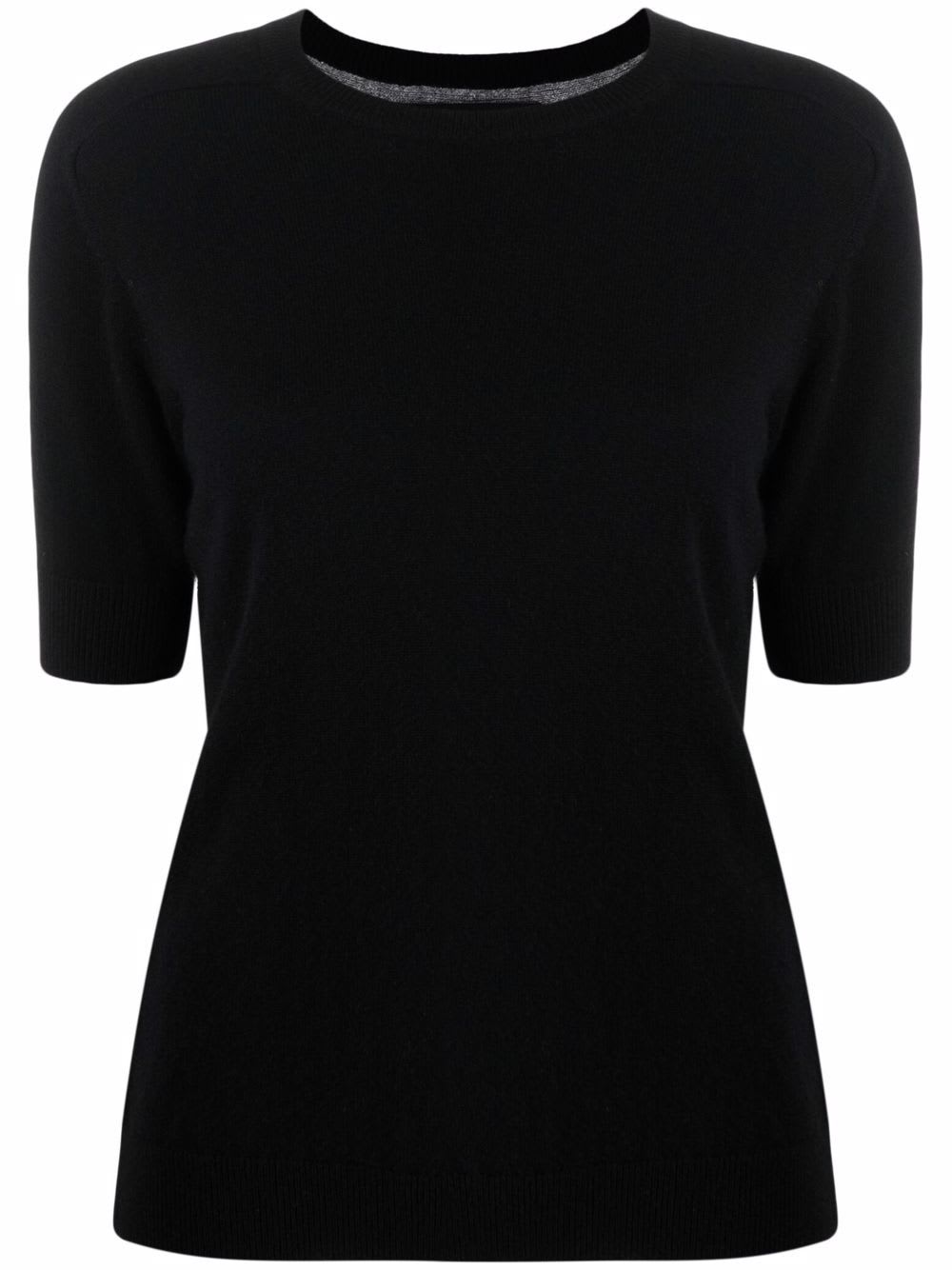 Lisa Yang Black Cashmere Crewneck Sweater In Black