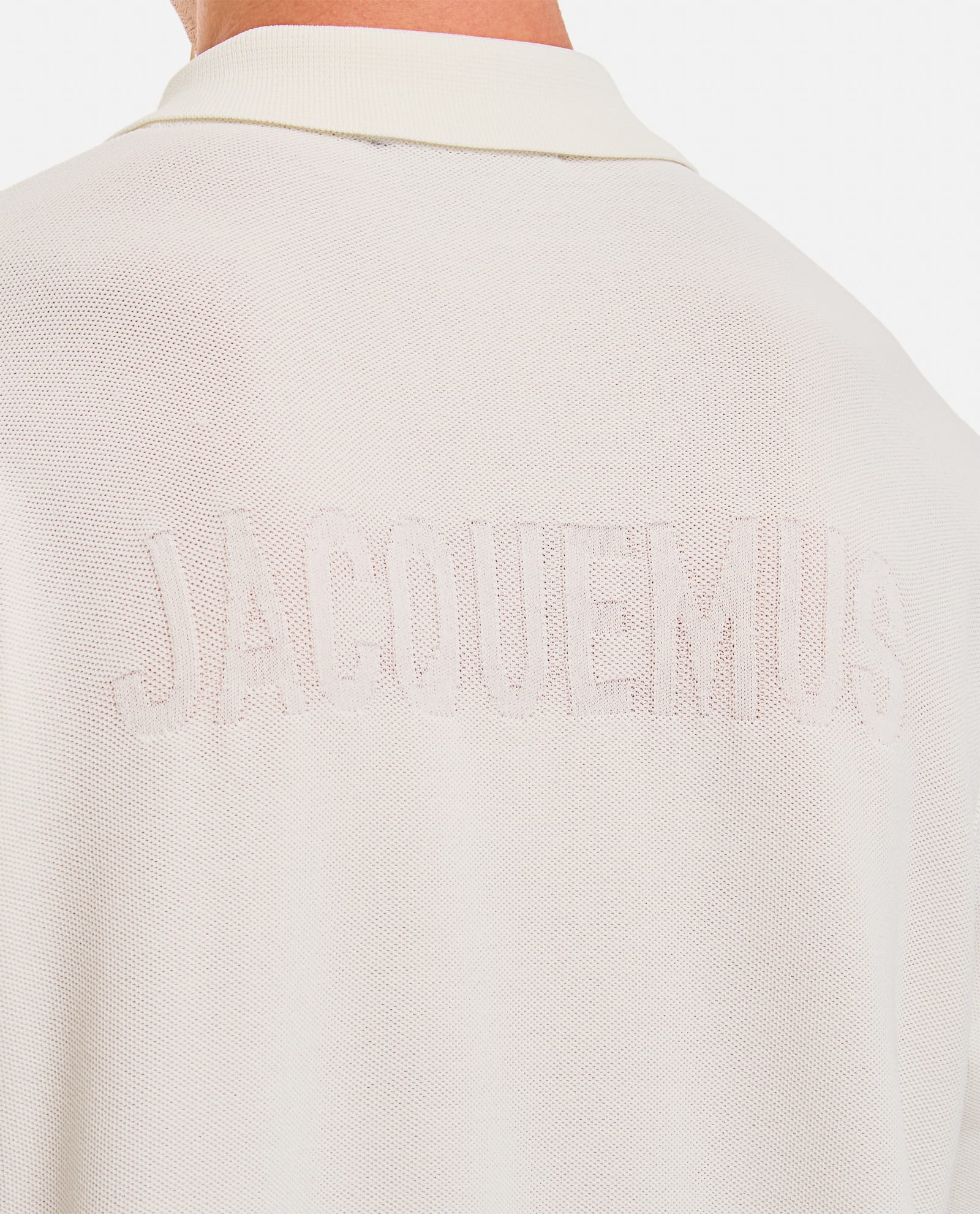 Shop Jacquemus Polo Shirt In Off-white