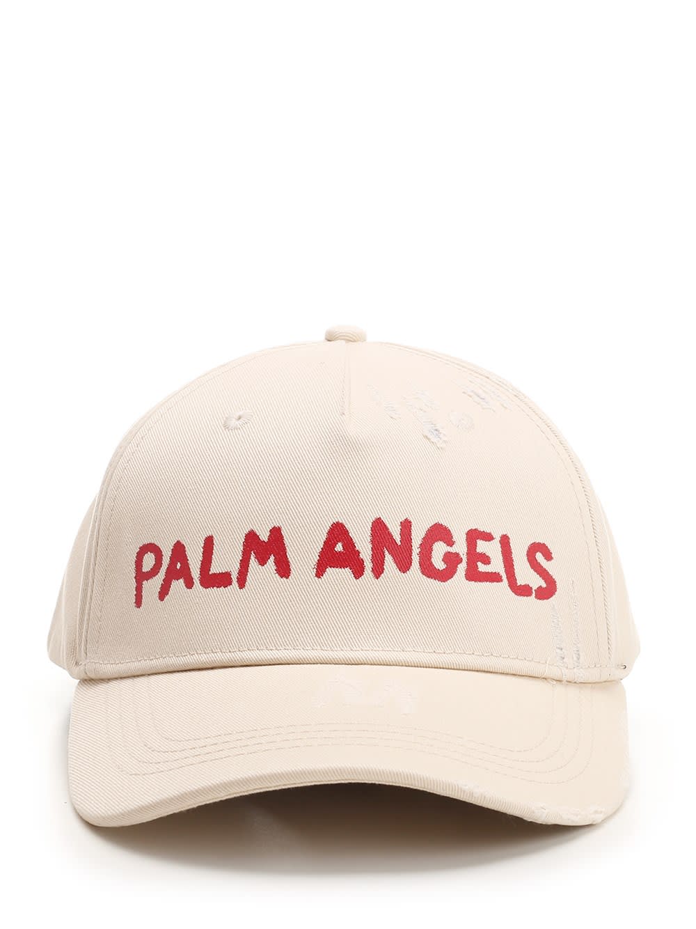 Shop Palm Angels Baseball Cap In Bianco