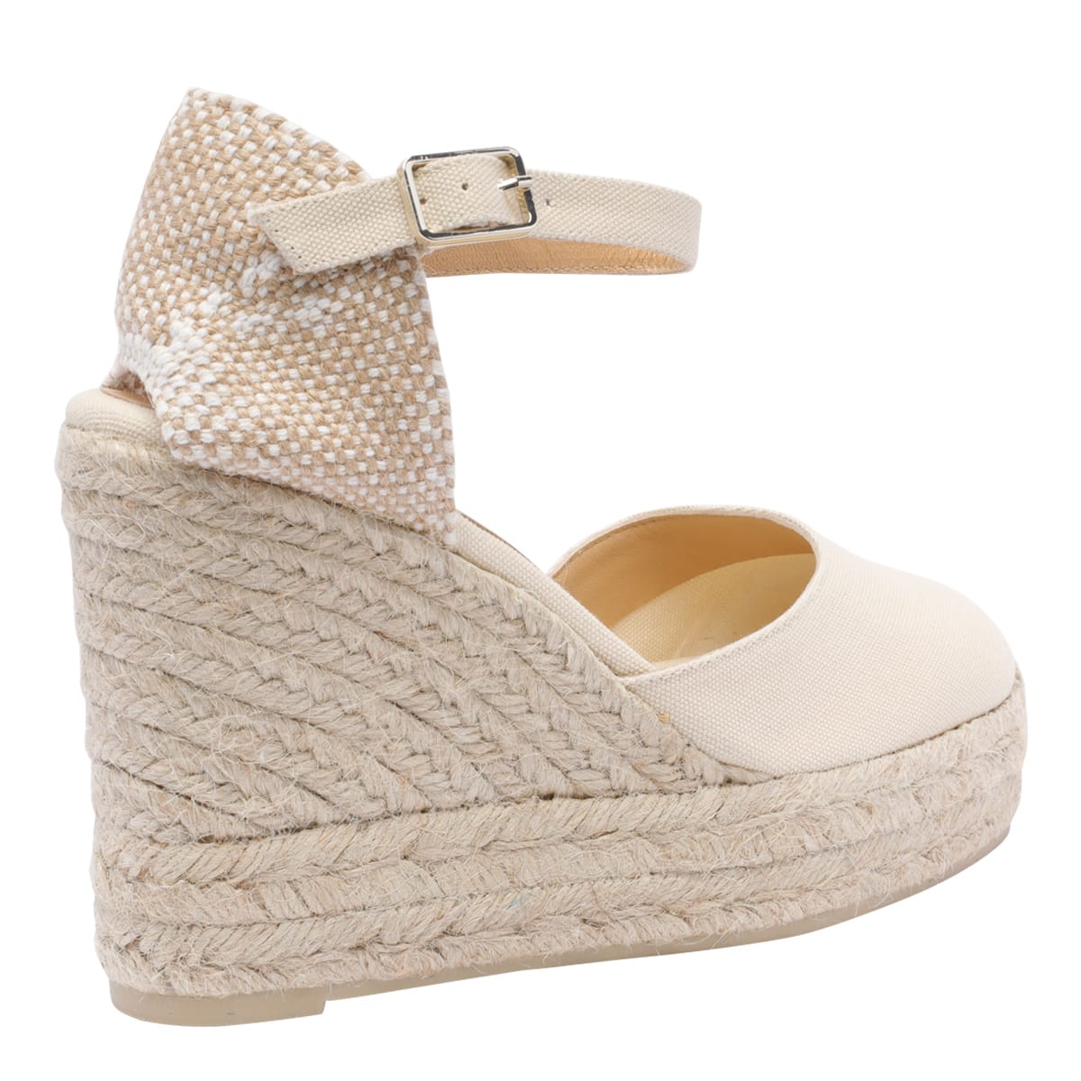 Castaã±er Carol Wedges In White