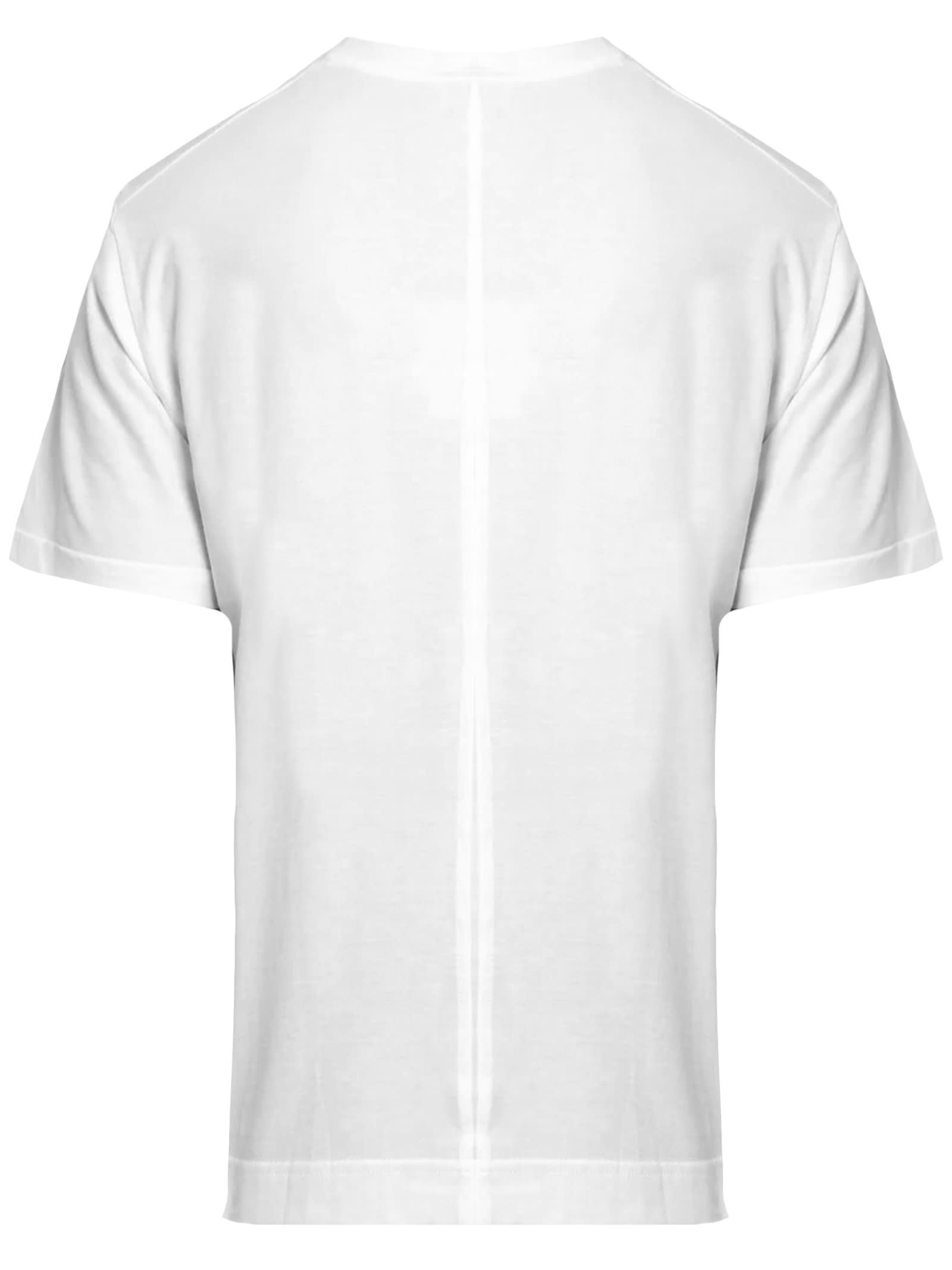 Shop Paolo Pecora White Cotton T-shirt