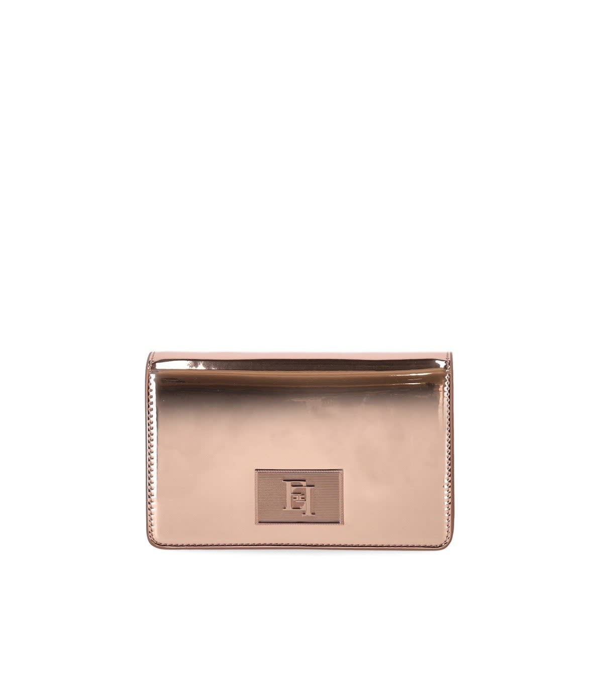 ELISABETTA FRANCHI ELISABETTA FRANCHI SKIN MIRRORED CROSSBODY BAG