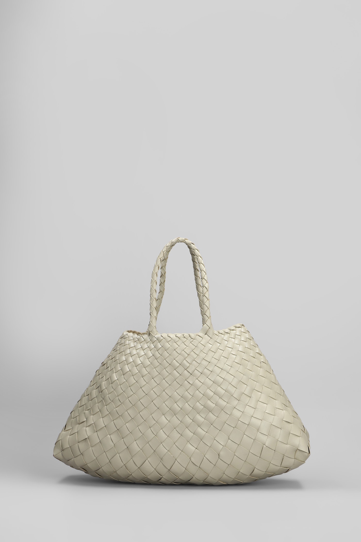 Santa Croce Small Tote In Beige Leather