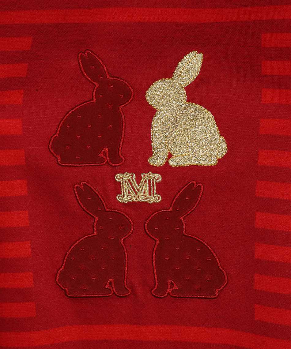 Max Mara Long Sleeve Cotton T-shirt In Red