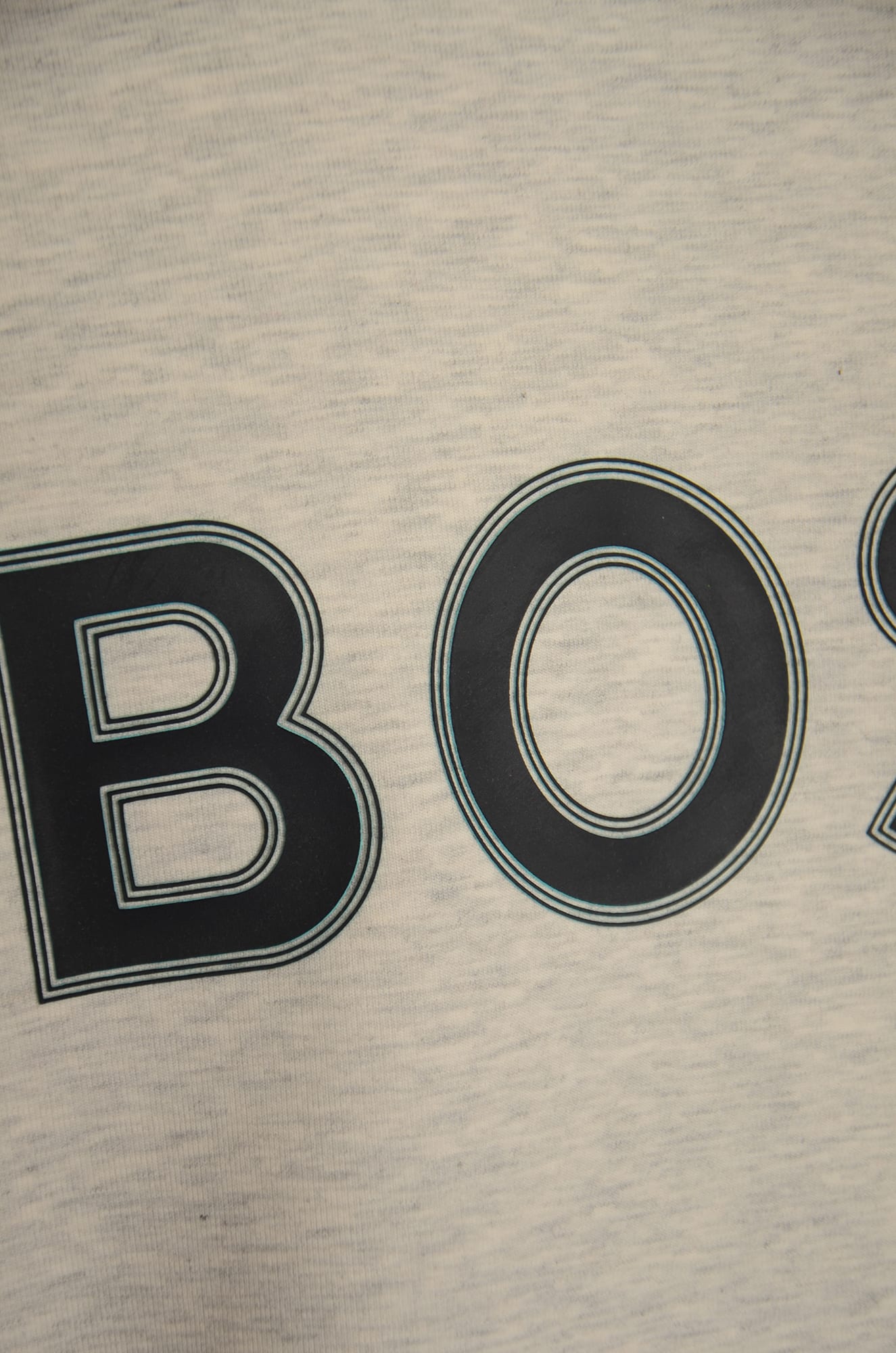 Shop Hugo Boss Logo Sweatshirt In Light Pastel Grey