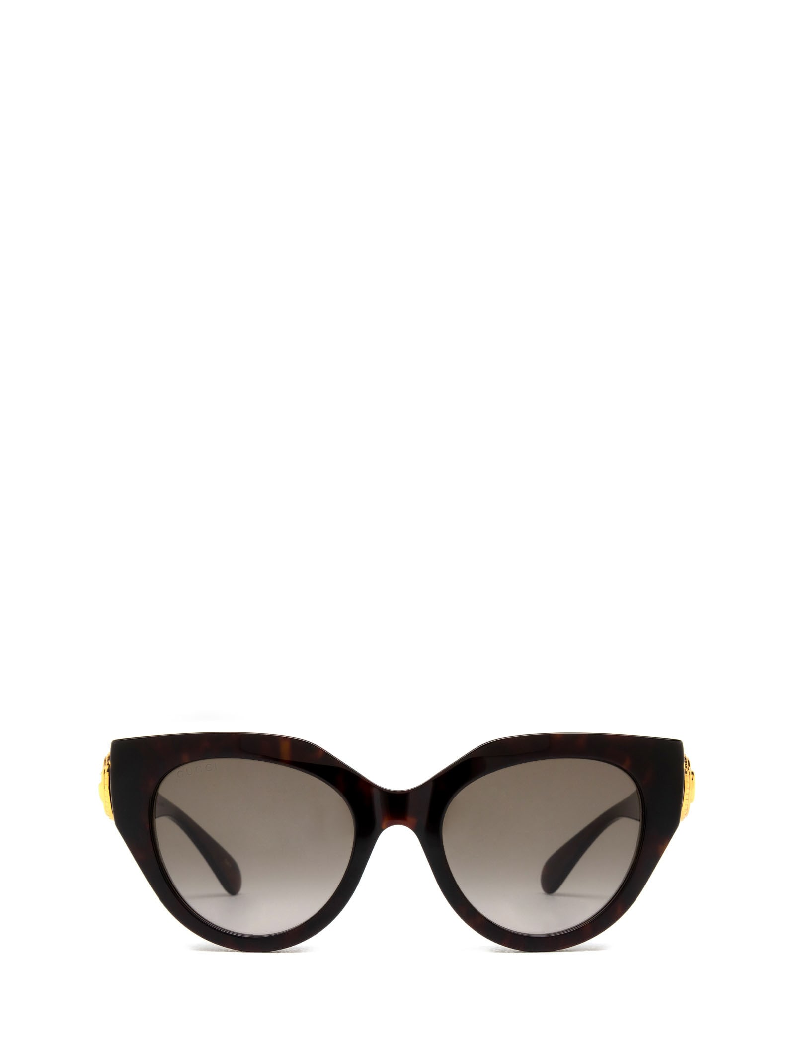 Shop Gucci Gg1408s Havana Sunglasses