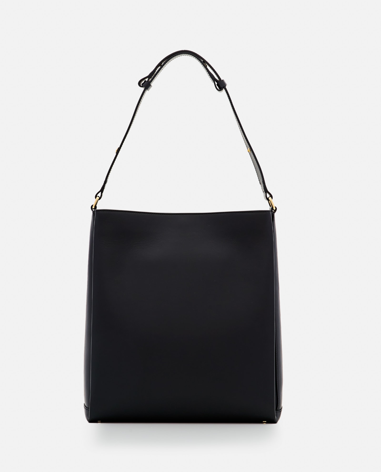 Shop Plan C Shopper Leather Bag In Black