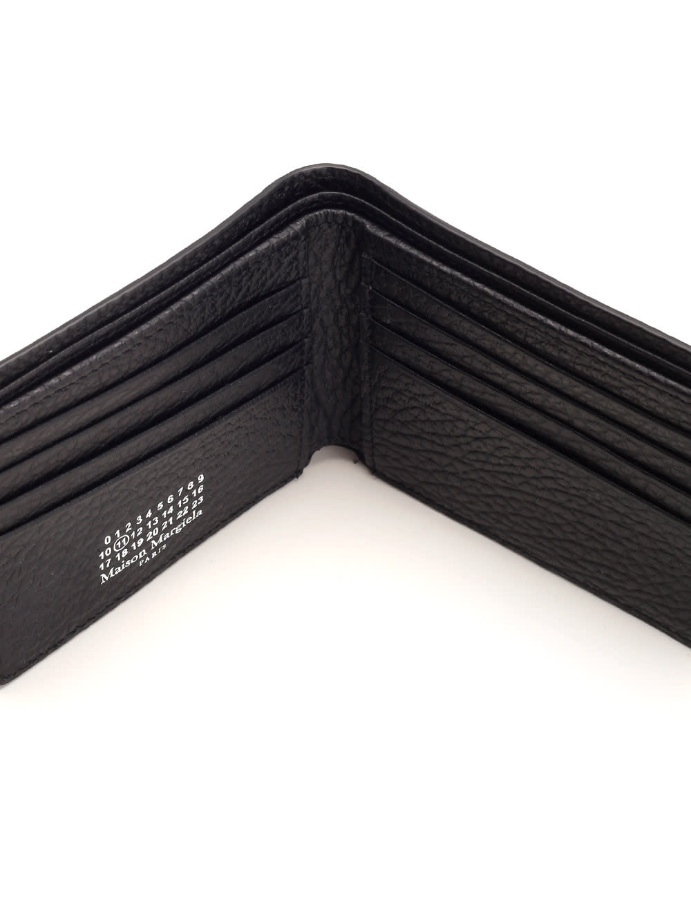 Shop Maison Margiela Black Four Stitches Wallet