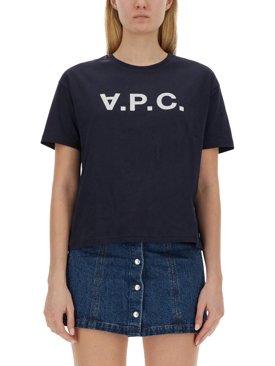 Shop Apc T-shirt Ana In Blue