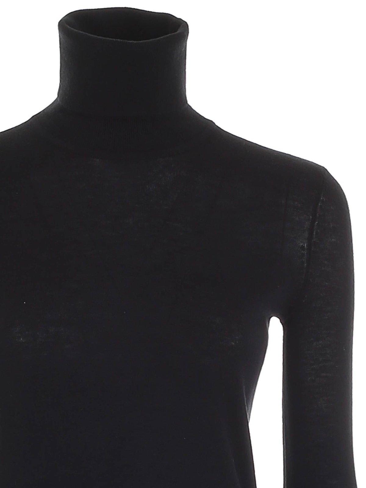 Shop Ralph Lauren Roll-neck Knitted Jumper In Black