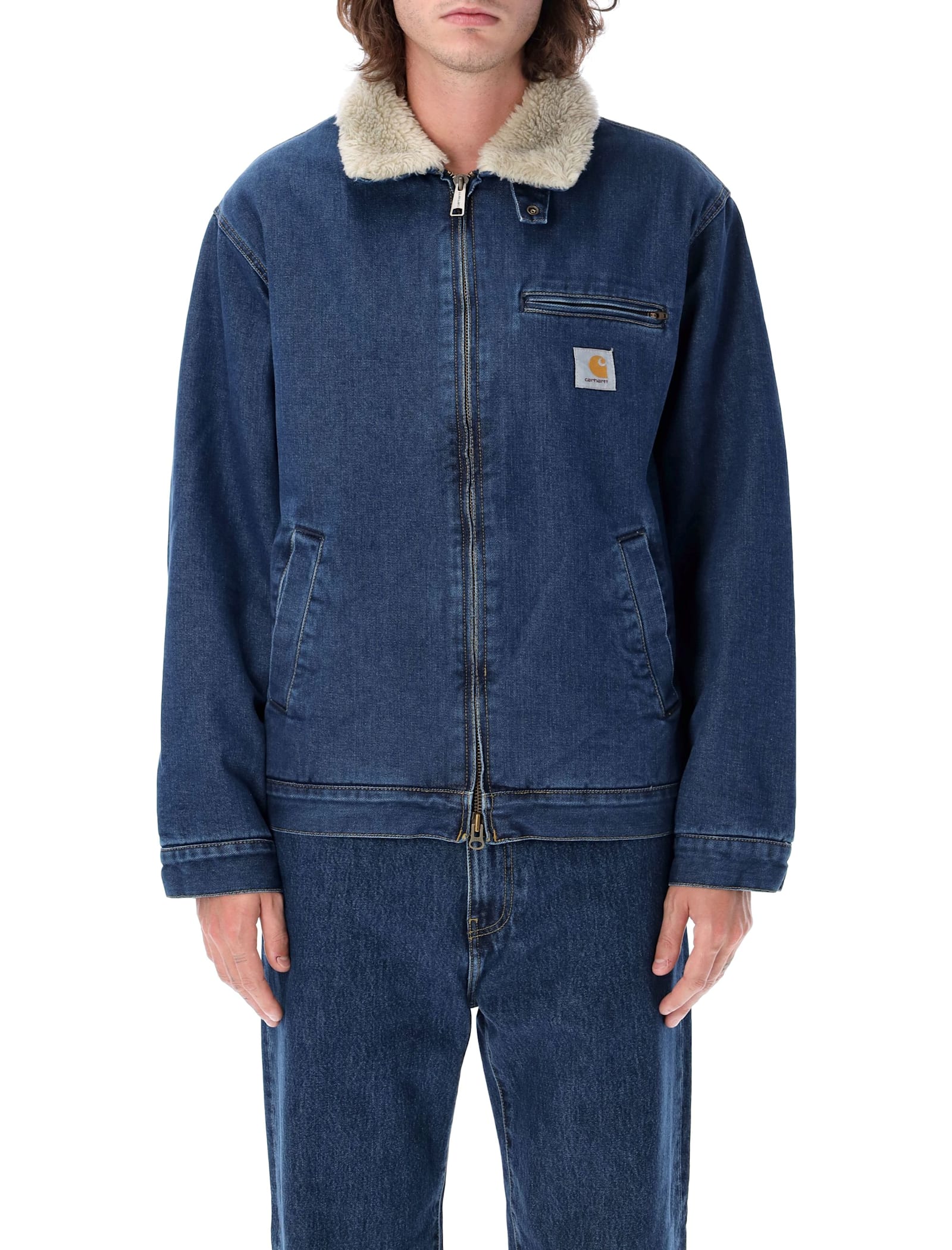 Shop Carhartt Herald Jacket In Blue Stone Wash