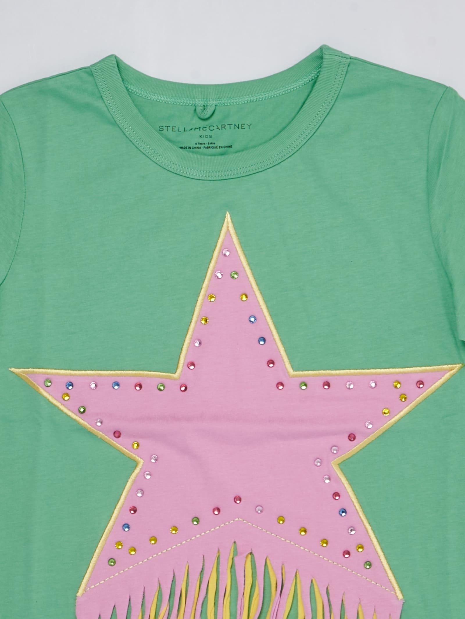 Shop Stella Mccartney T-shirt T-shirt In Verde-rosa