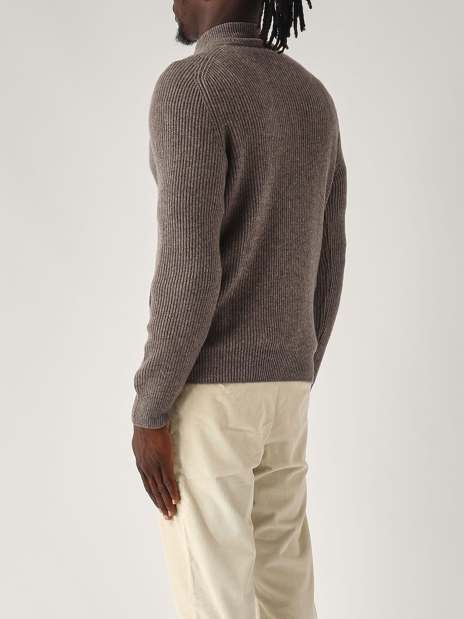 GRAN SASSO CARDIGAN FULL ZIP CACHEMIRE CARDIGAN 