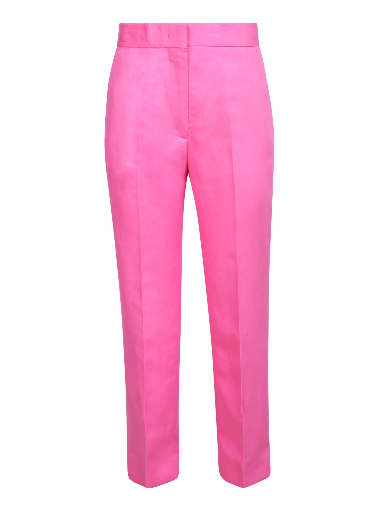 Shop Msgm Cropped Tailored Trousers In Pink