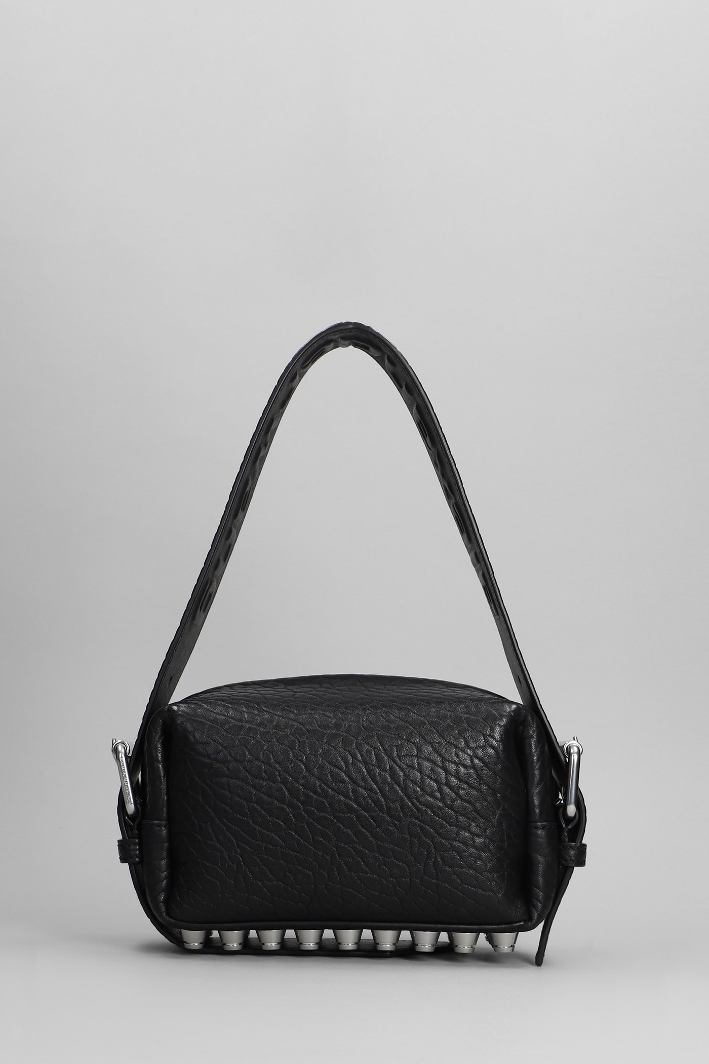 Shop Alexander Wang Ricco Shoulder Bag In Black Leather