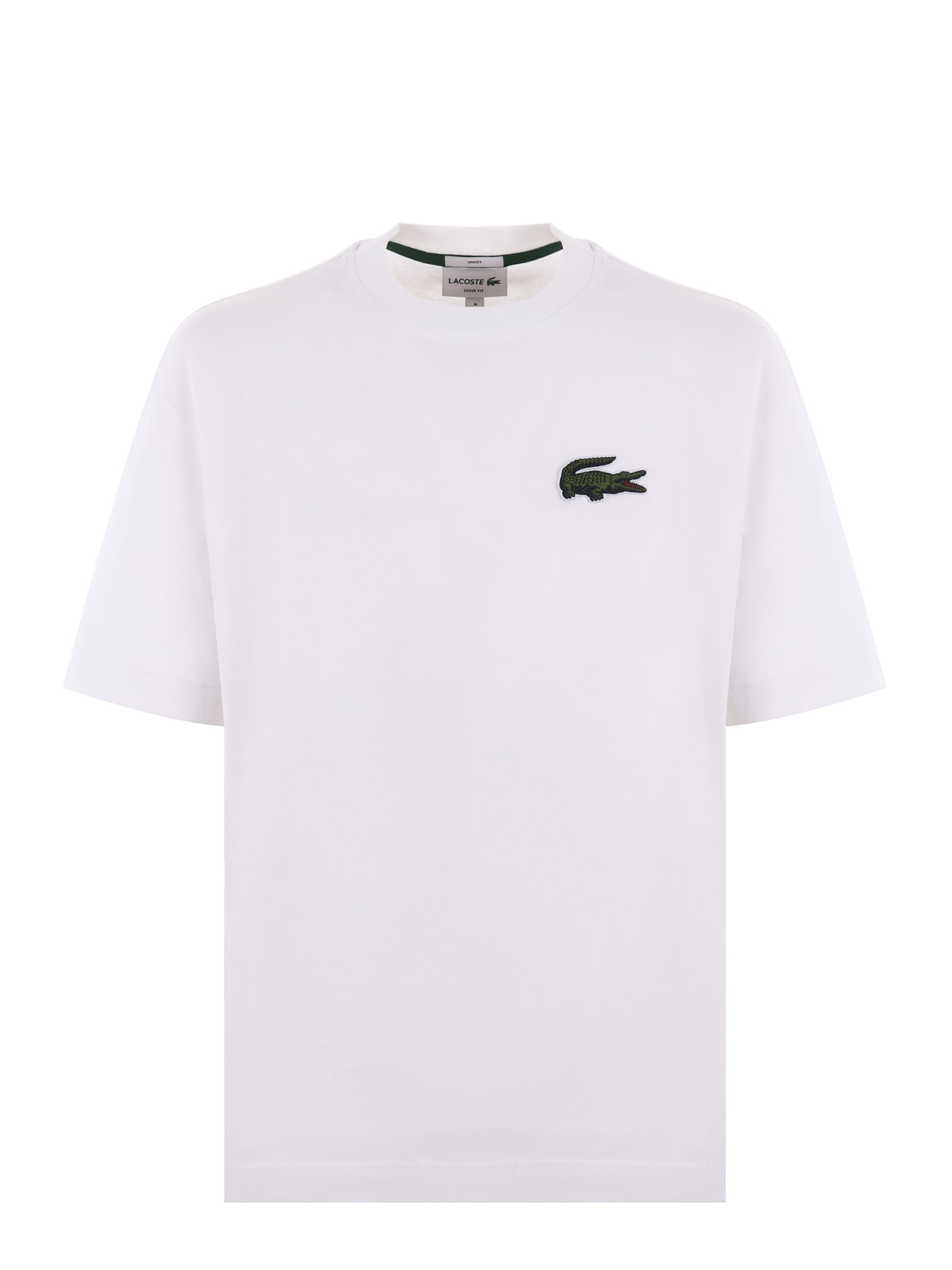 Shop Lacoste T-shirt In Bianco