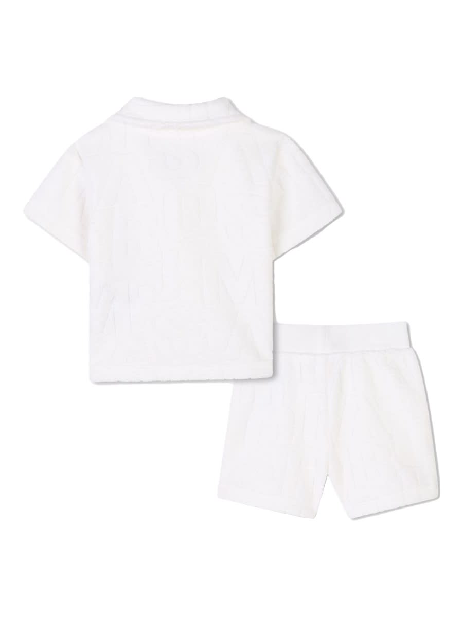 Marc Jacobs Polo Shirt Set With Shorts In White