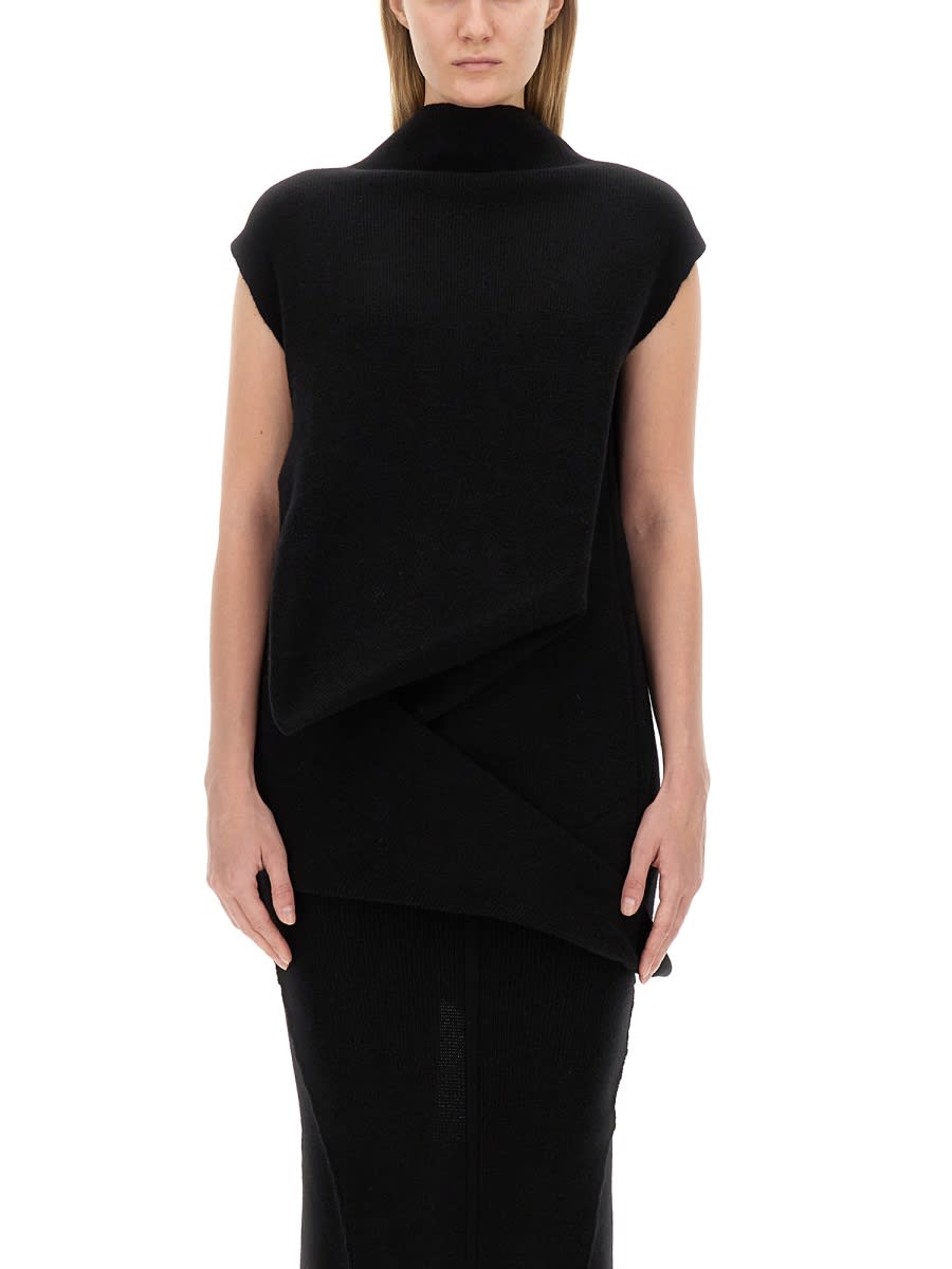 Shop Rick Owens Knitted Tops. In Black