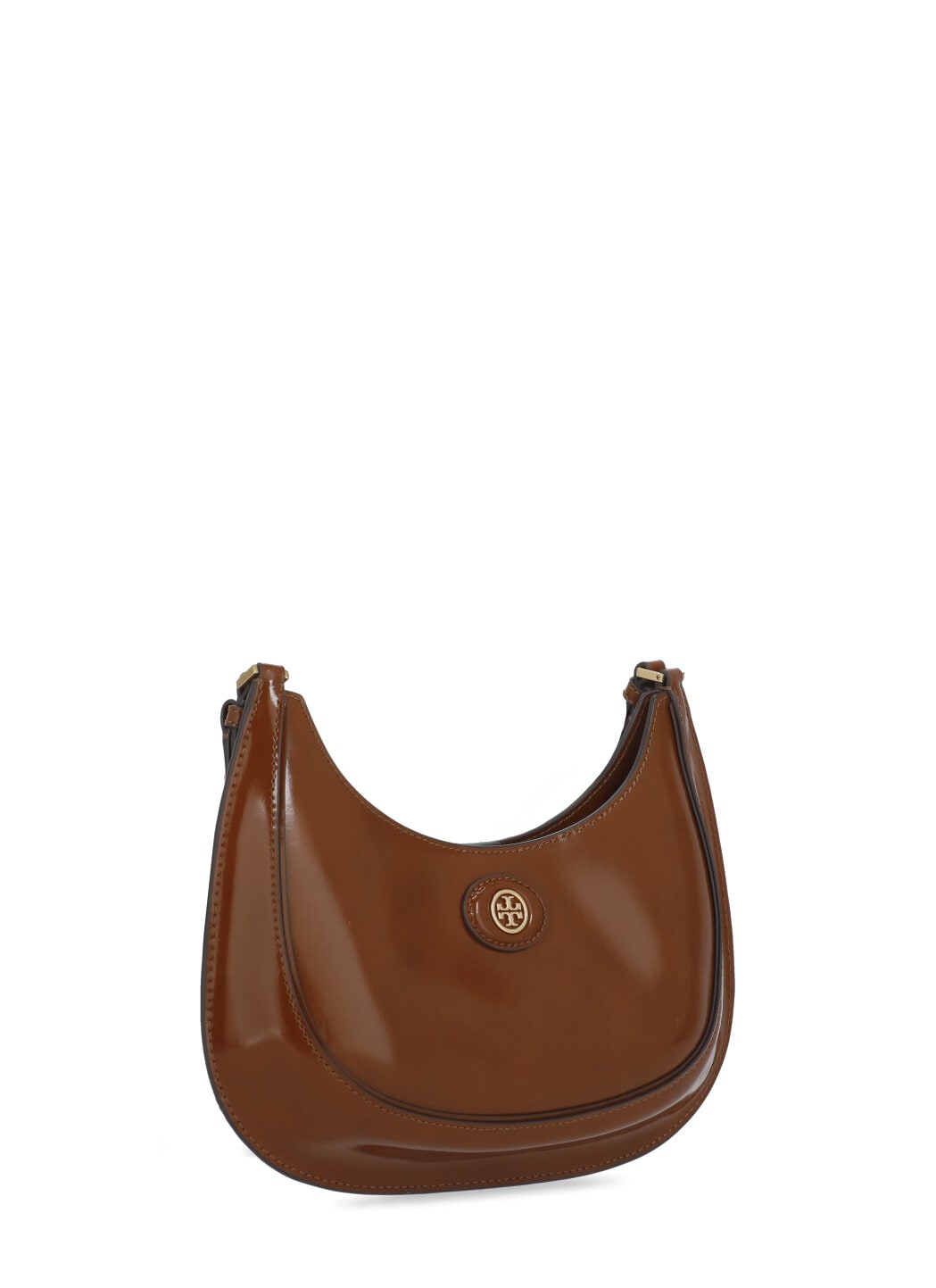 Shop Tory Burch Robinson Shoulder Bag In Brown