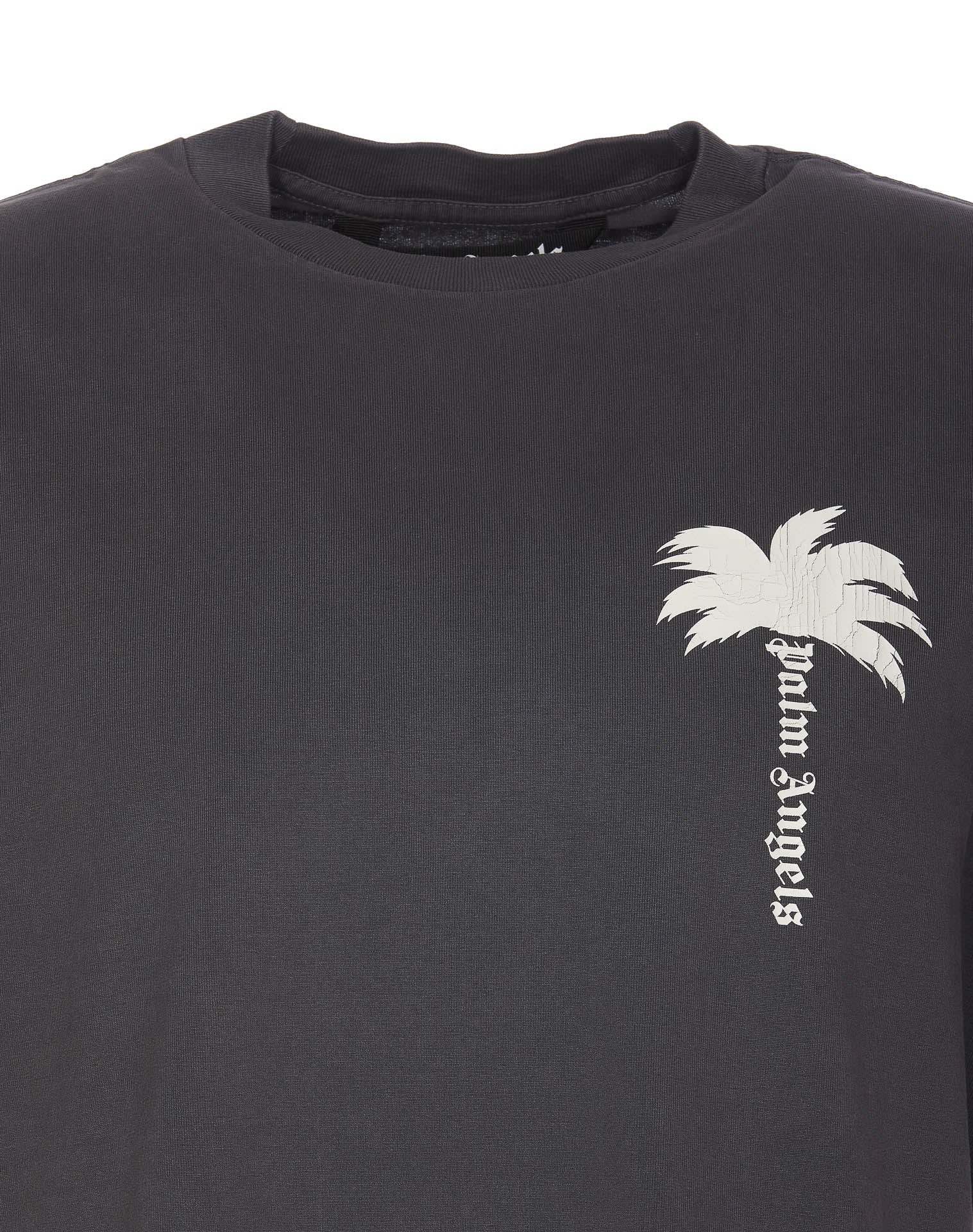 Shop Palm Angels The Palm T-shirt In Grey