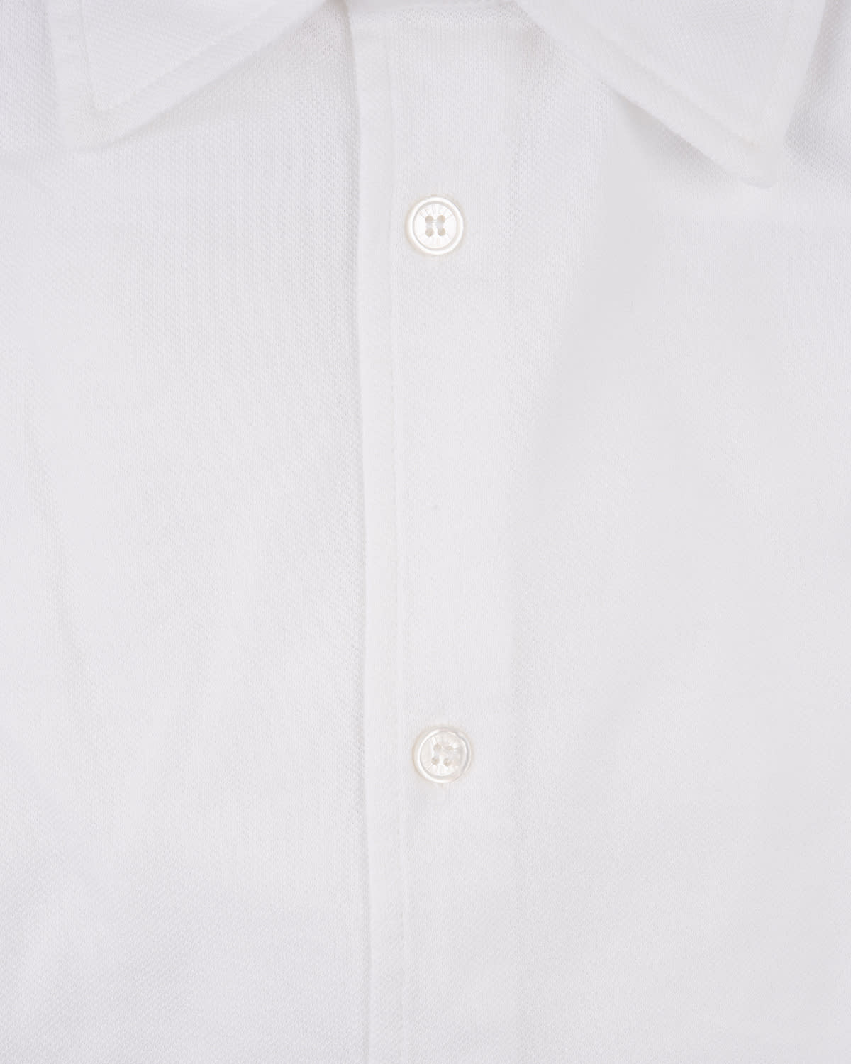 Shop Fedeli Teorema Light Piquet Shirt In White