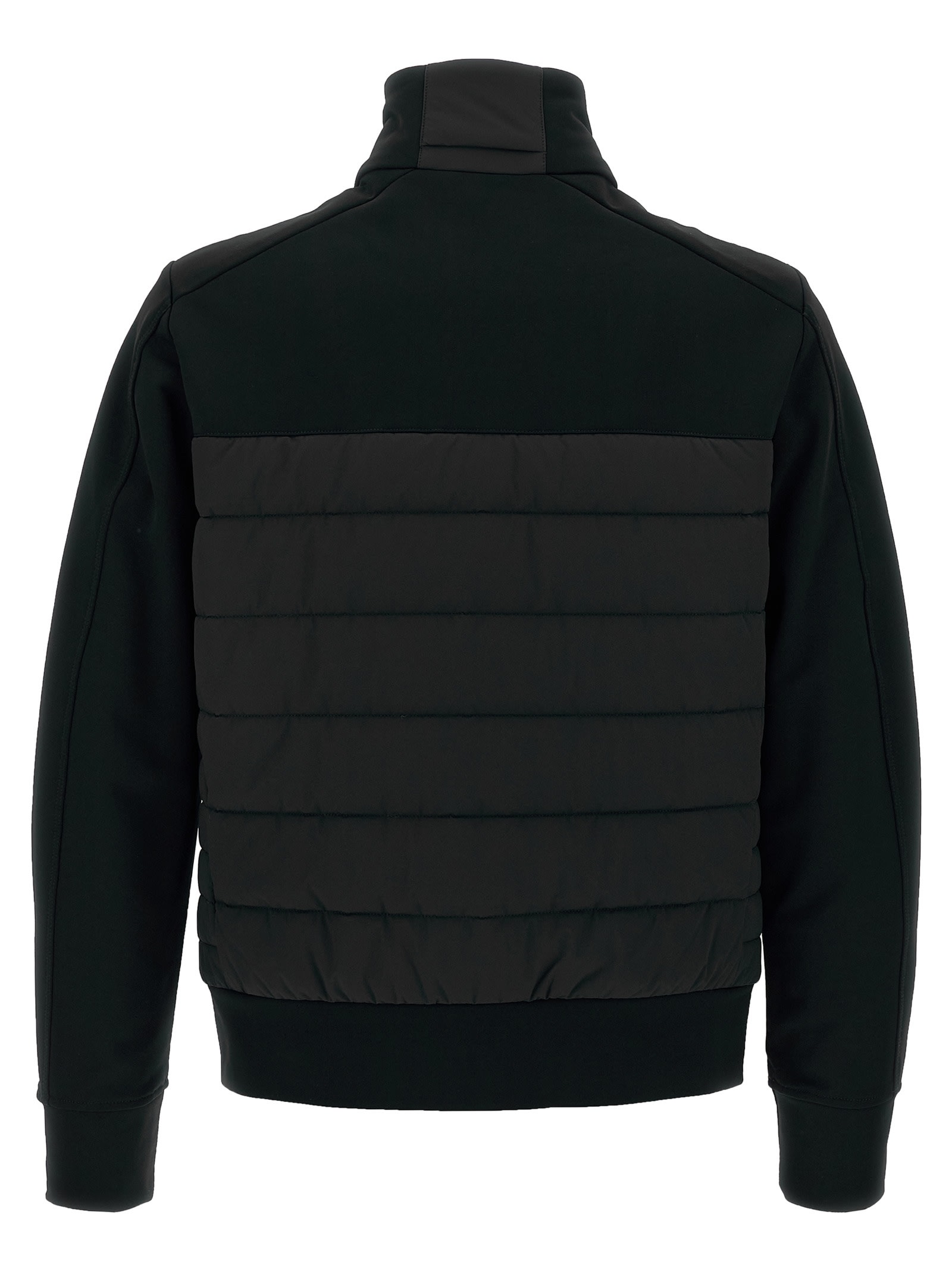 Parajumpers Mick Quilted High-neck Jacket In Black