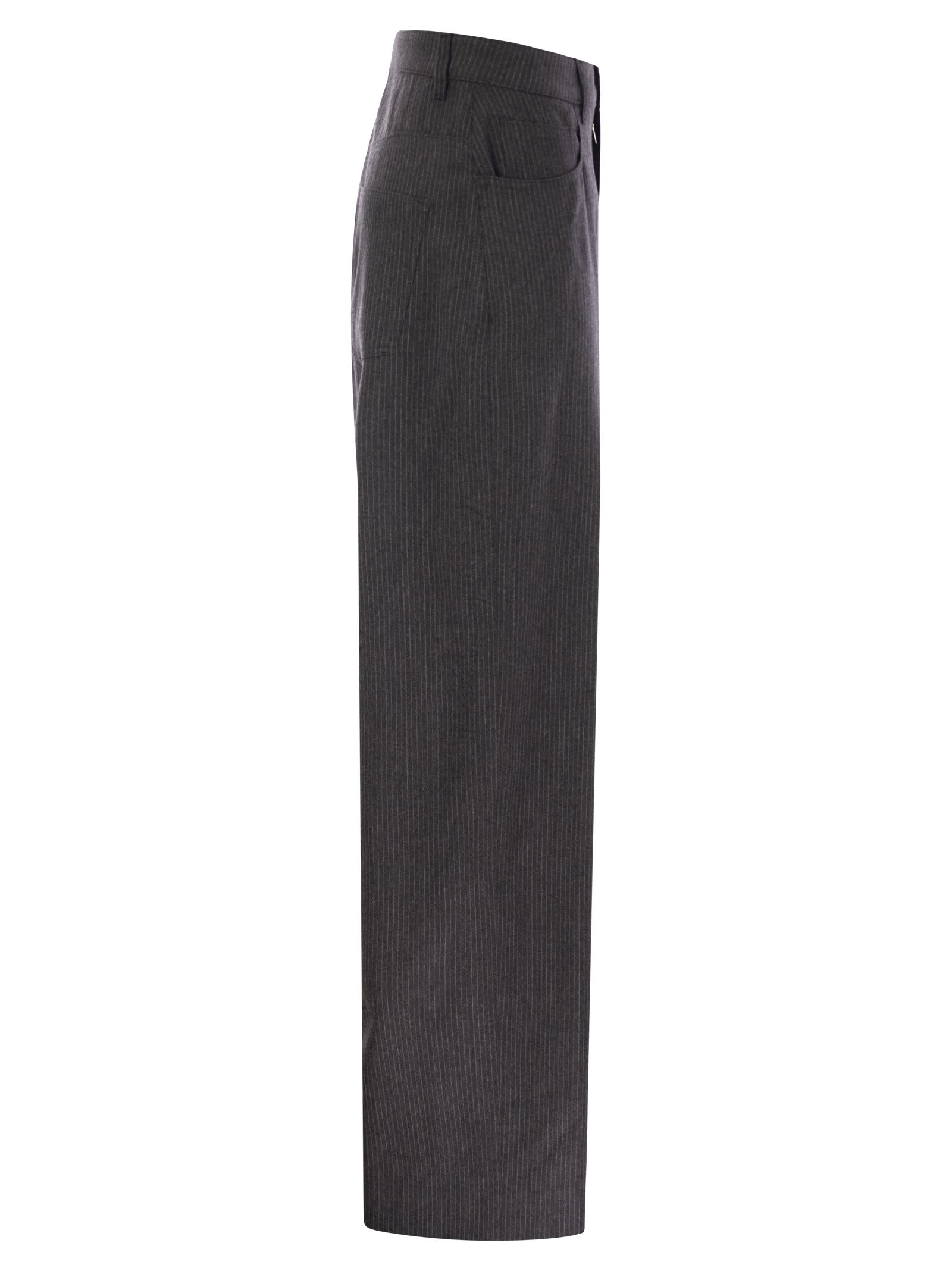 パンツ FABIANA FILIPPI 5-pocket virgin wool pinstripe trousers Fabiana Filippi 5-pocket Virgin Wool Pinstripe Trousers